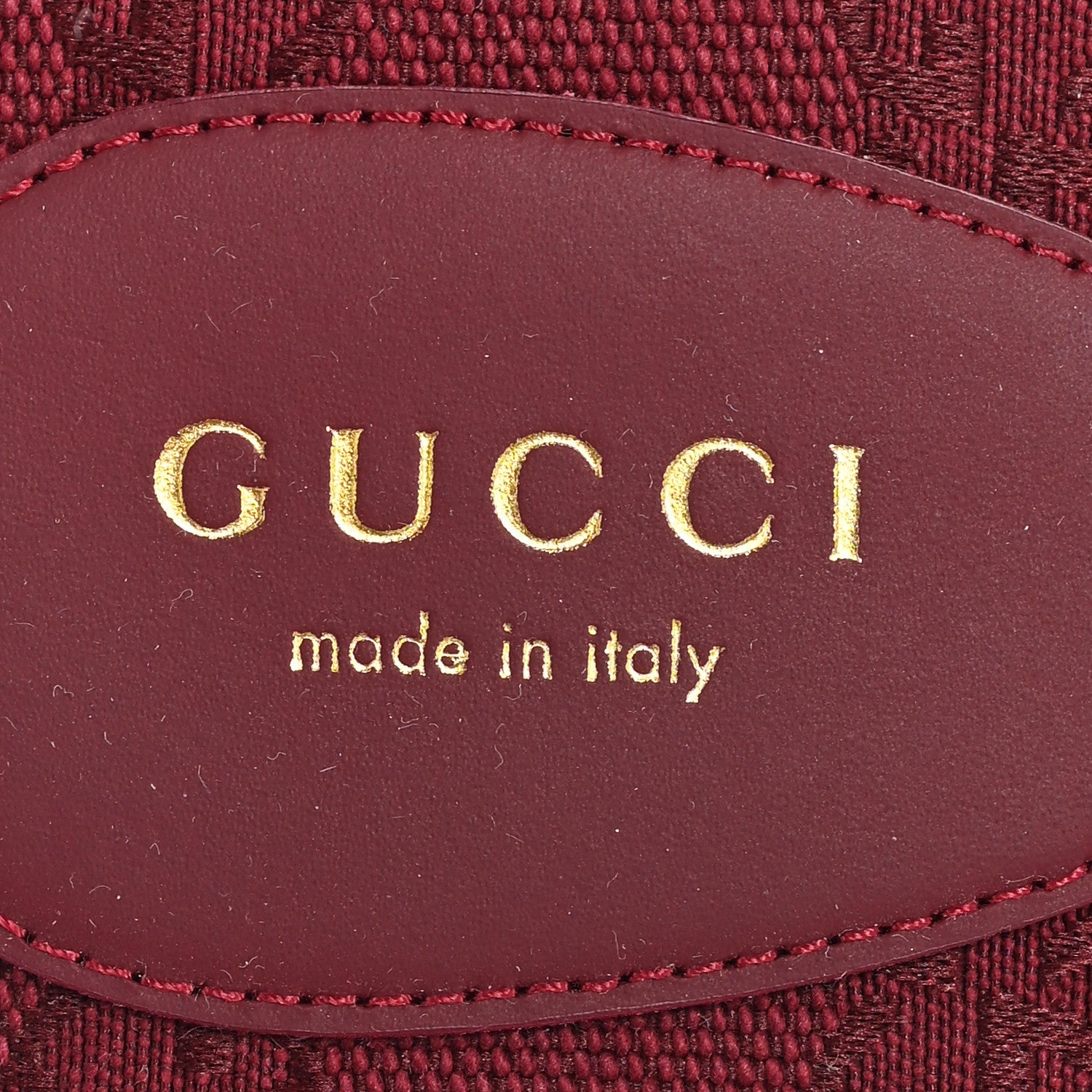 Gucci GG Canvas Interlocking G Cut Out Slide Sandals 37.5 Rosso Ancora