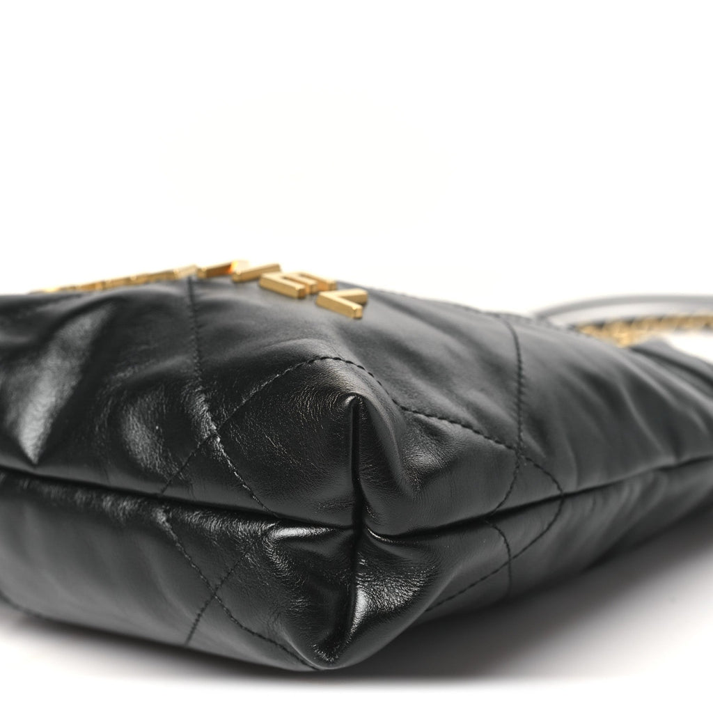 Chanel Shiny Calfskin Quilted Mini Chanel 22 Black
