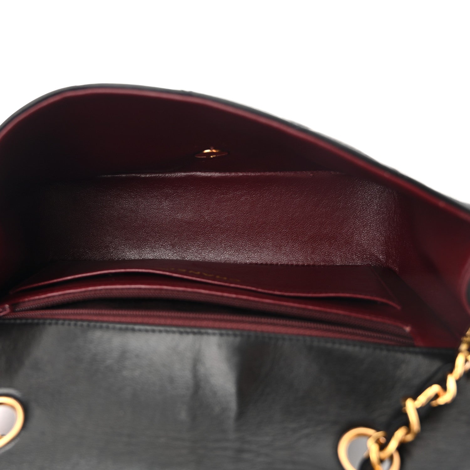 Chanel Lambskin Quilted Small Single Flap Black
