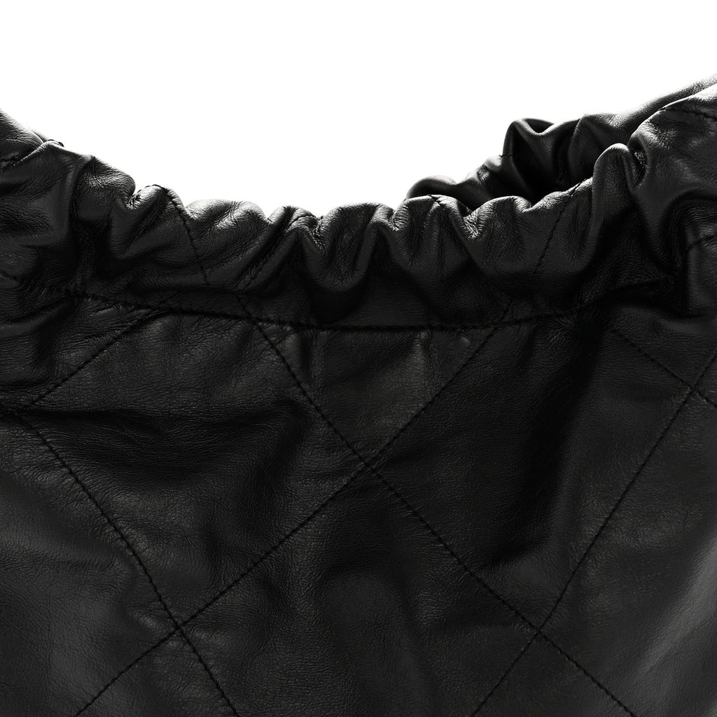 Chanel Shiny Calfskin Quilted Small Chanel 22 Black