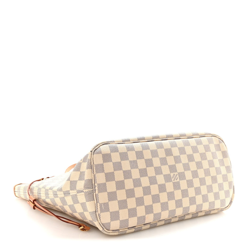 Louis Vuitton Damier Azur Neo Neverfull MM Rose Ballerine