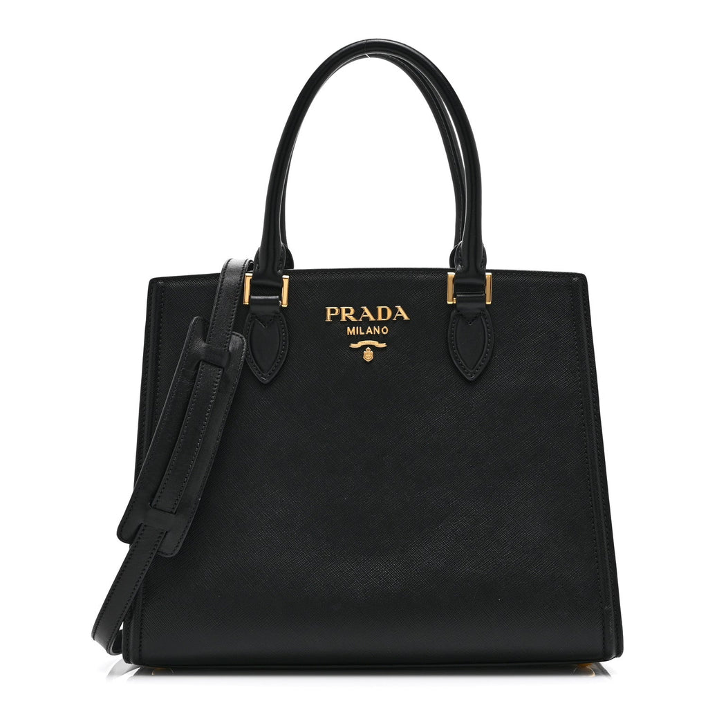 Prada Saffiano Soft Calfskin Large Tote Black