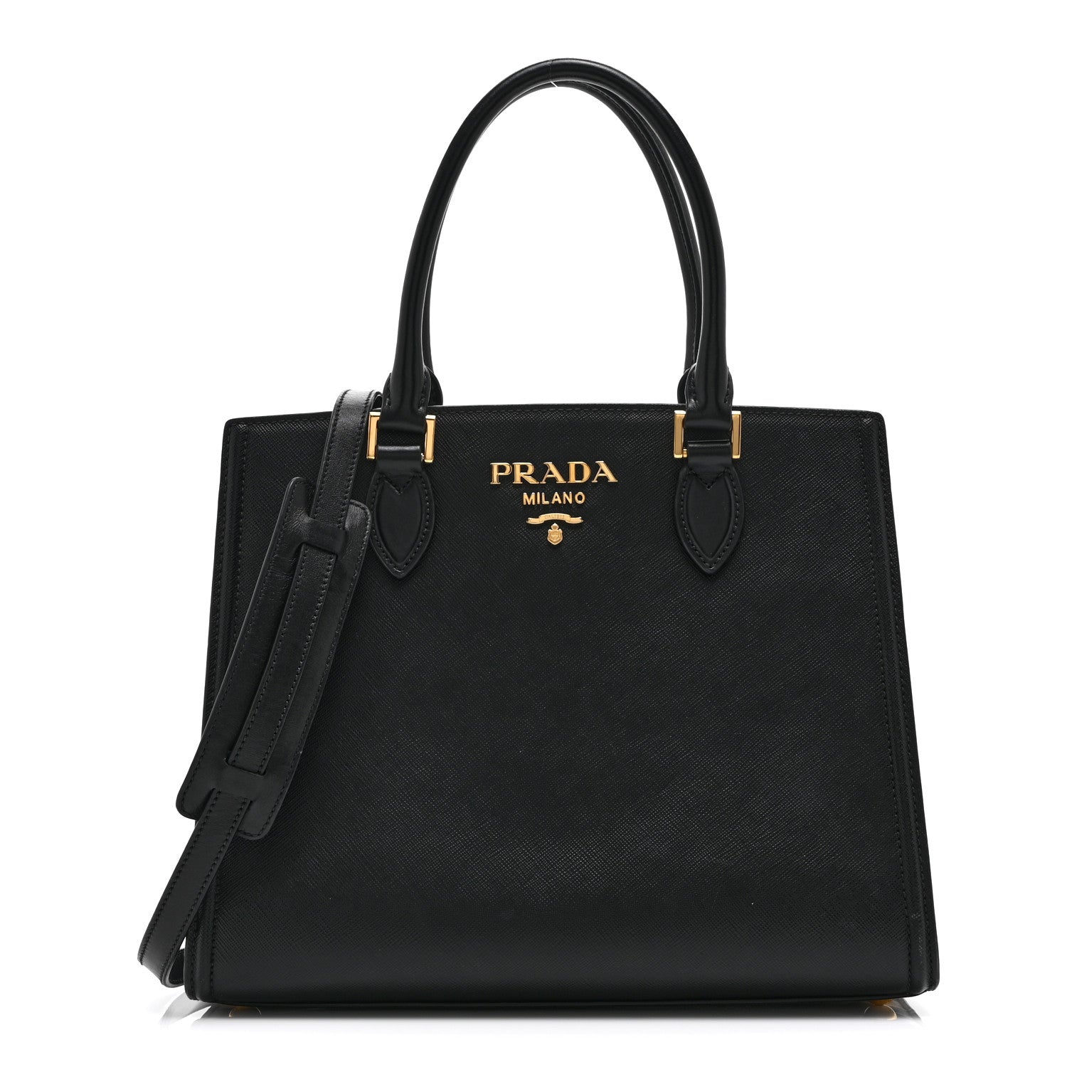 Prada Saffiano Soft Calfskin Large Tote Black
