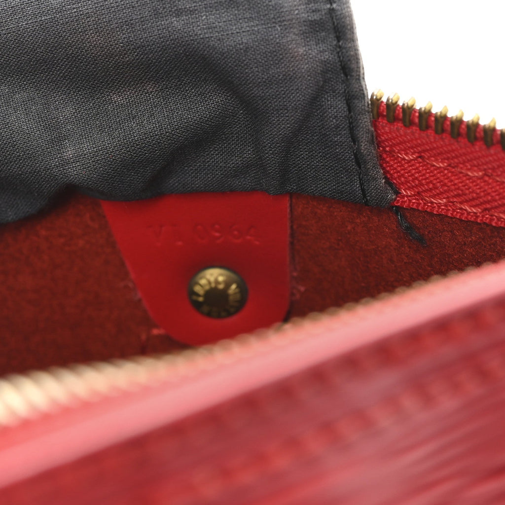 Louis Vuitton Epi Speedy 30 Castillan Red