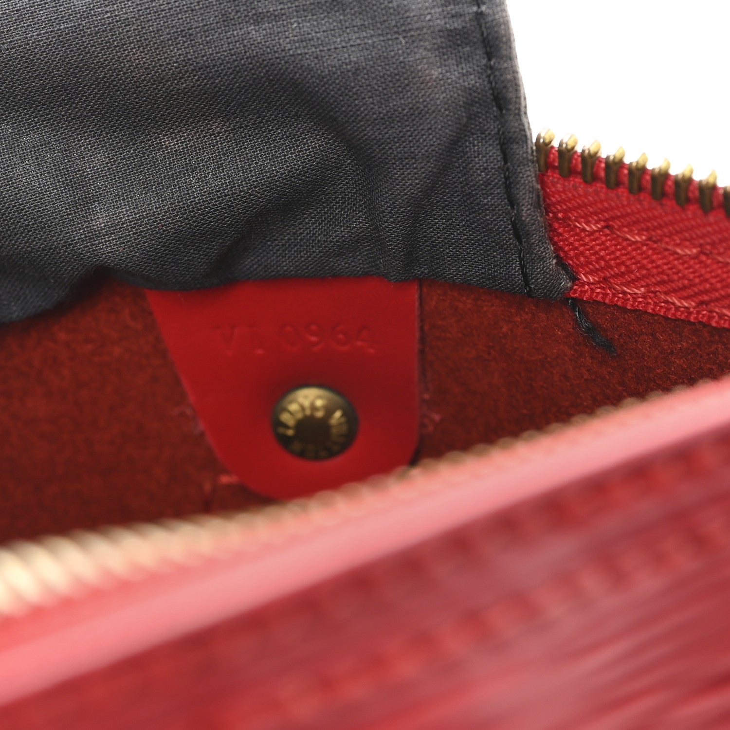 Louis Vuitton Epi Speedy 30 Castillan Red