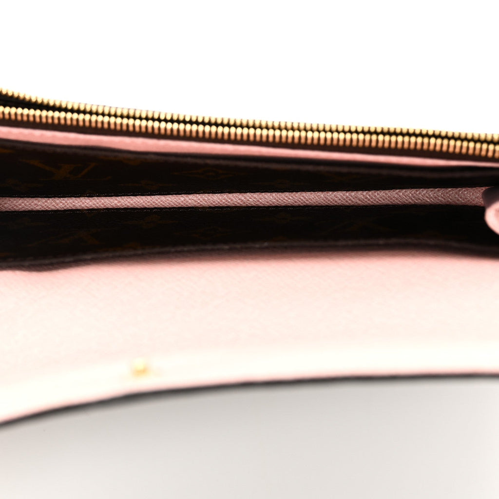 Louis Vuitton Monogram Emilie Wallet Rose Ballerine