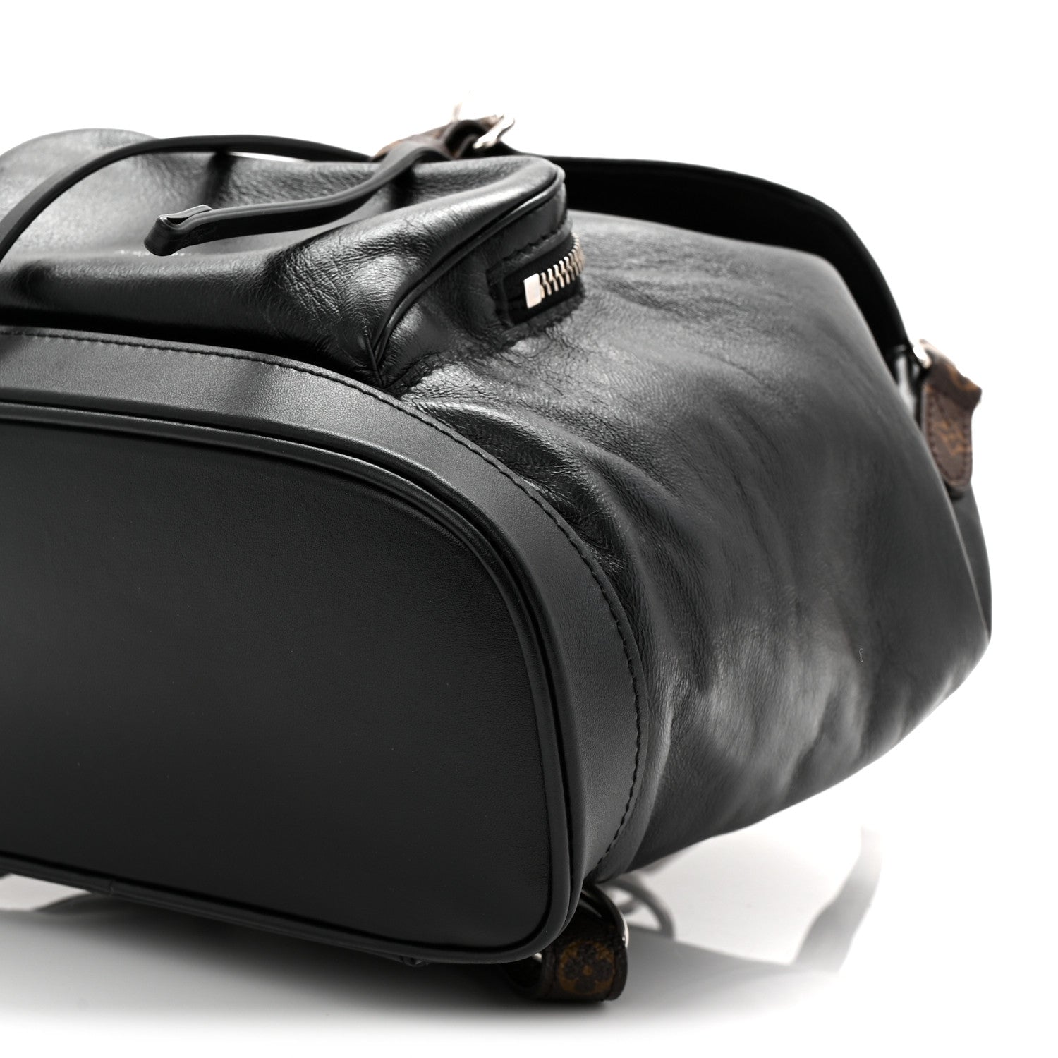 Louis Vuitton Lambskin Monogram Montsouris Vibe PM Black