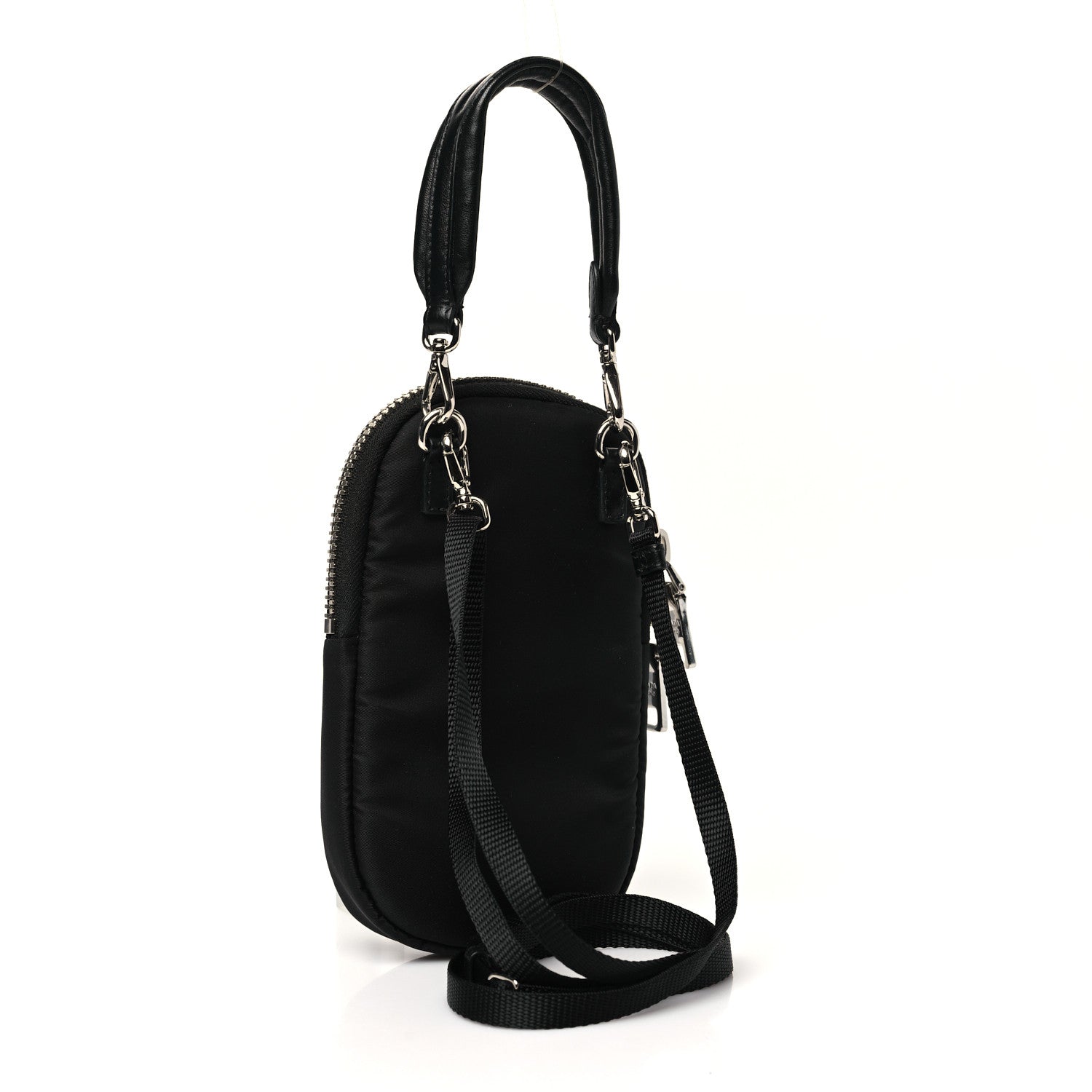 Prada Tessuto Nylon Pocket Mini Bag Black