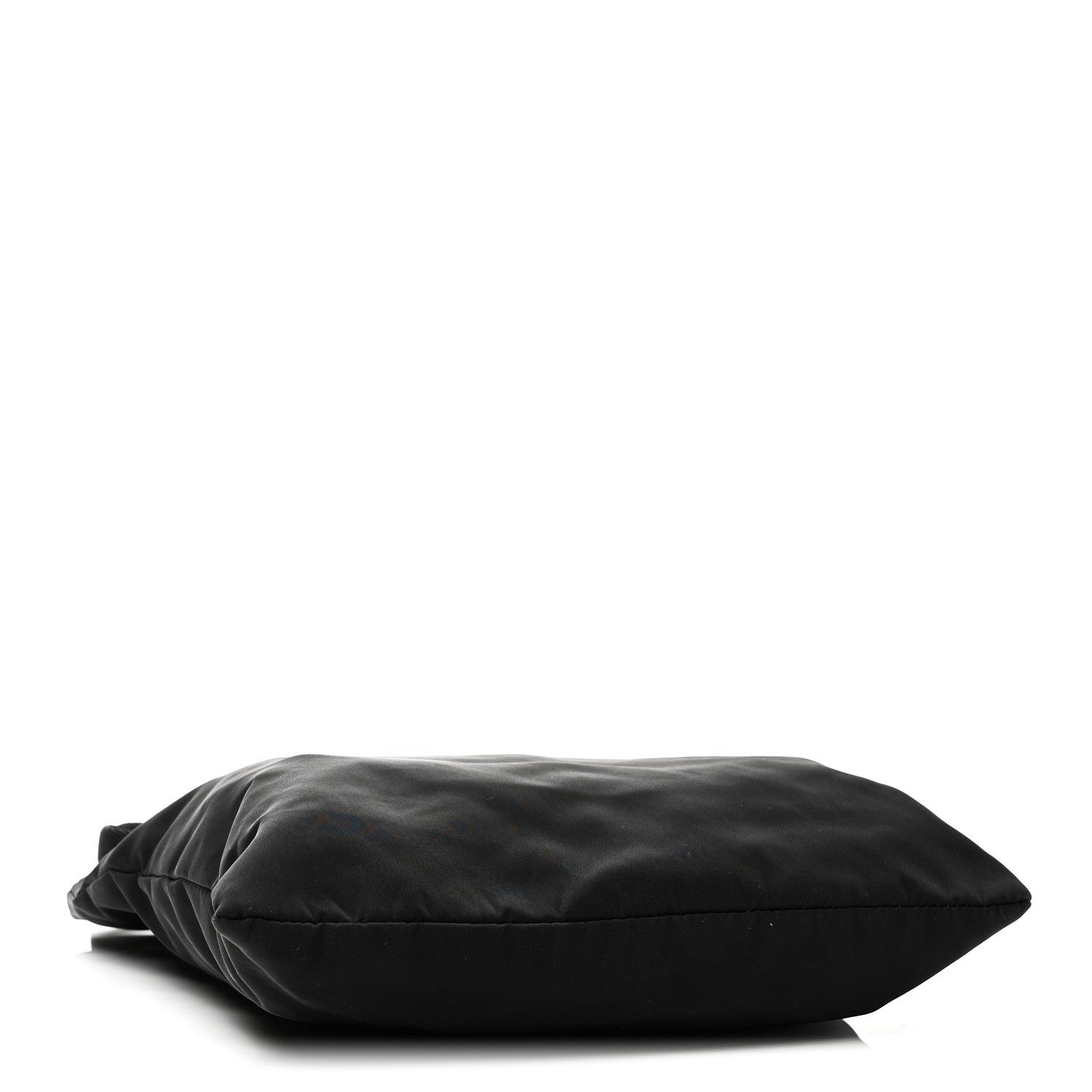Prada Tessuto Nylon Saffiano Flat Messenger Bag Black