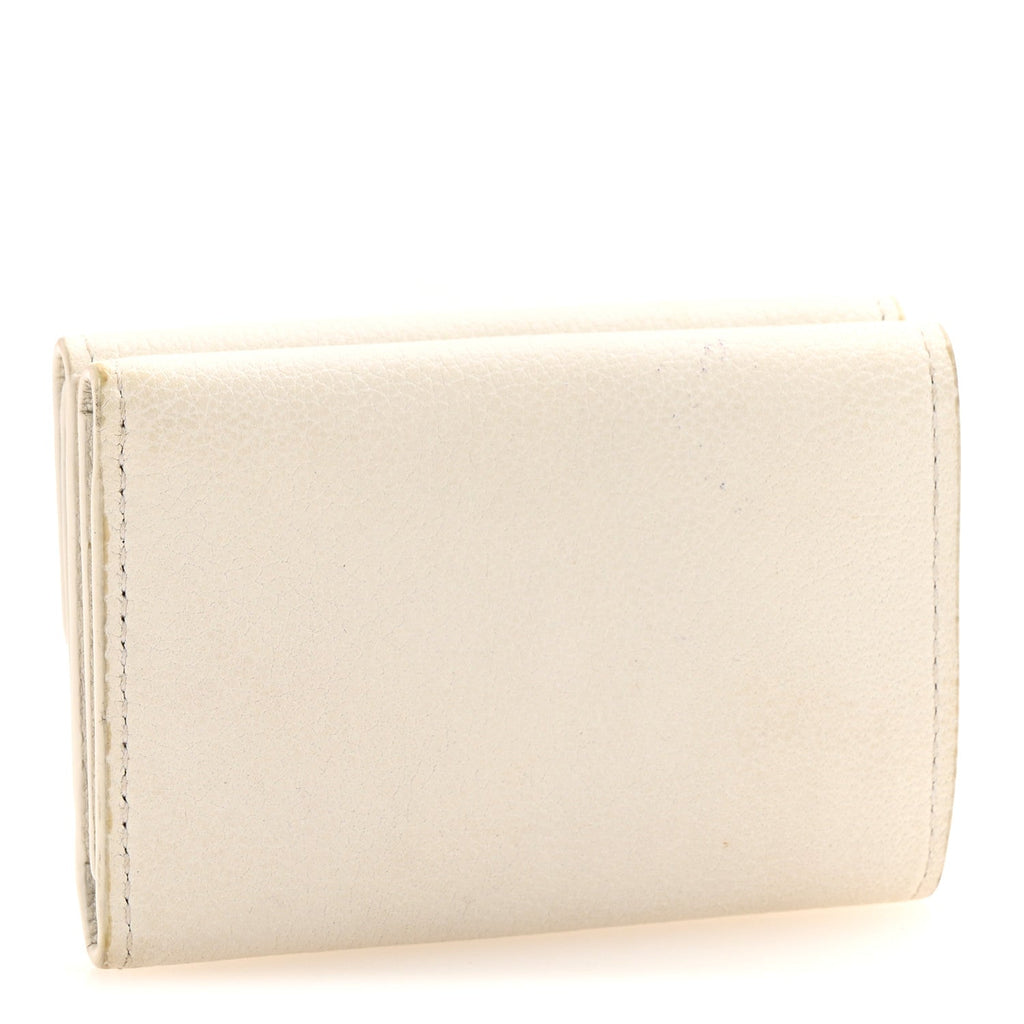 Louis Vuitton Calfskin Lockmini Wallet White