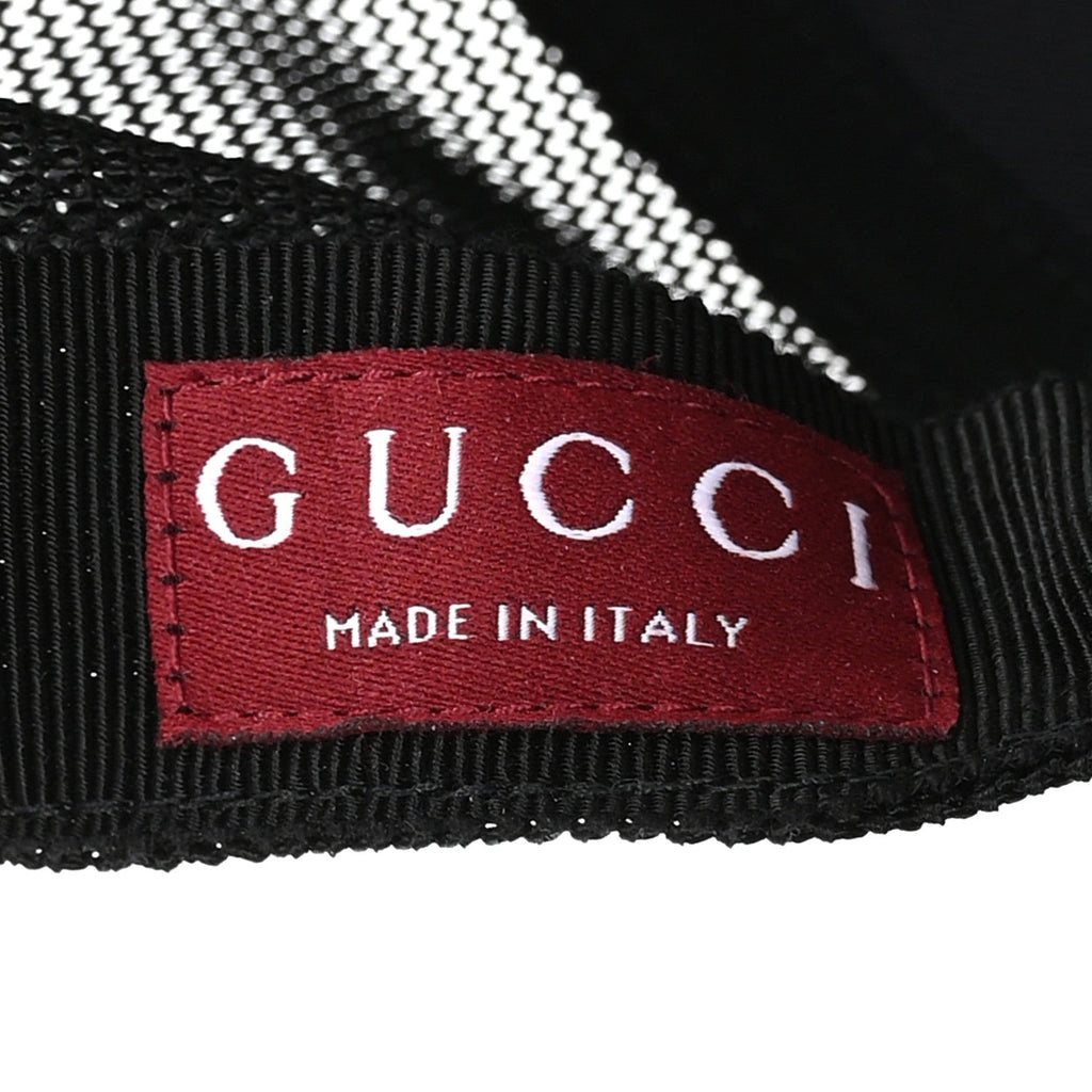 Gucci GG Supreme Monogram Baseball Hat S Black