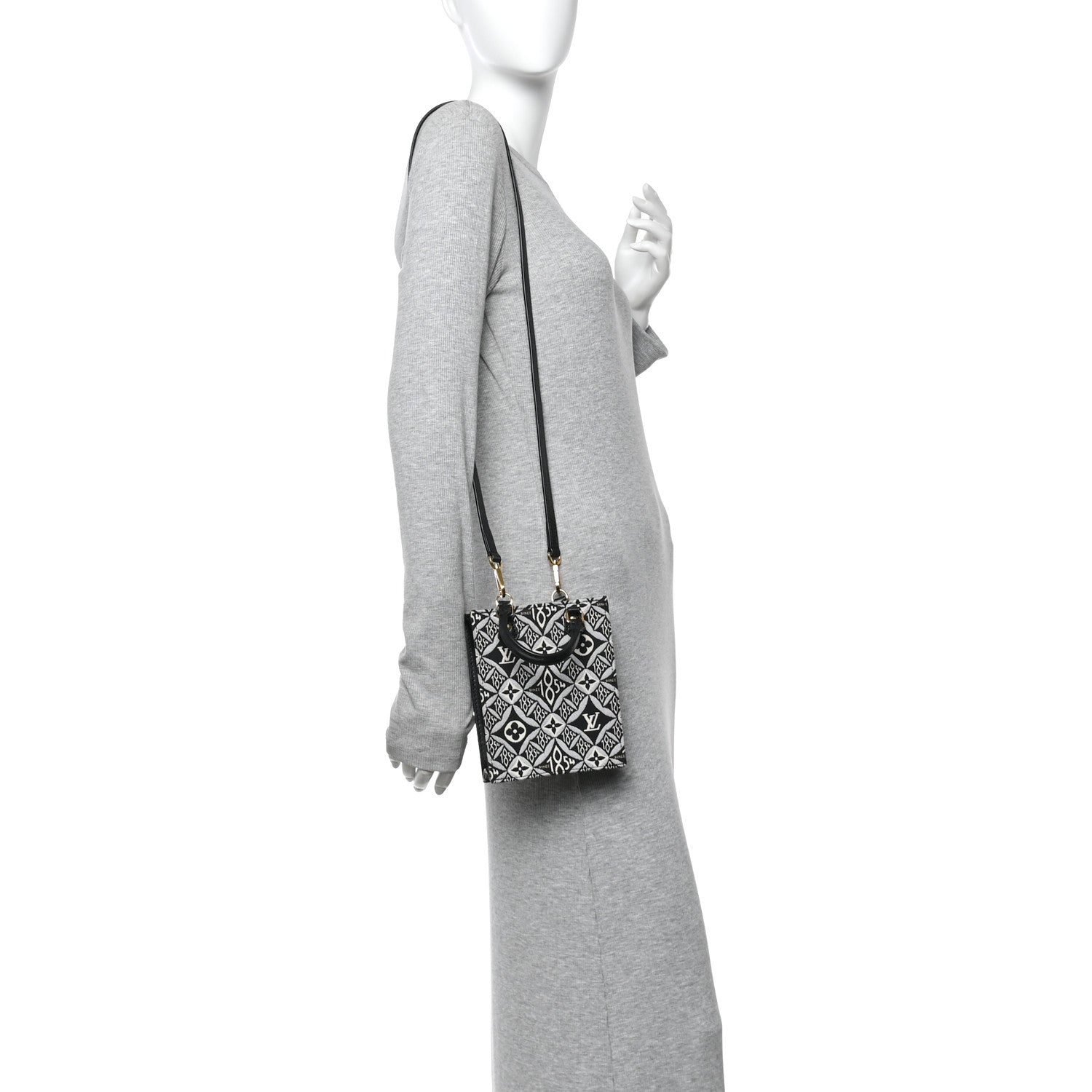 Louis Vuitton Jacquard Since 1854 Petit Sac Plat Grey