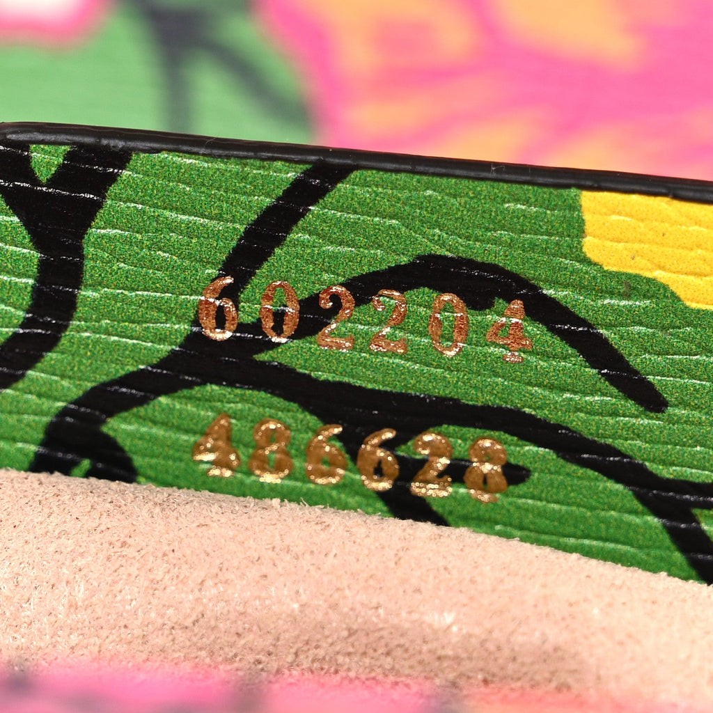 Gucci X KEN SCOTT Textured Calfskin Pomponica Print Horsebit 1955 Shoulder Bag Multicolor Fuxia Pompom