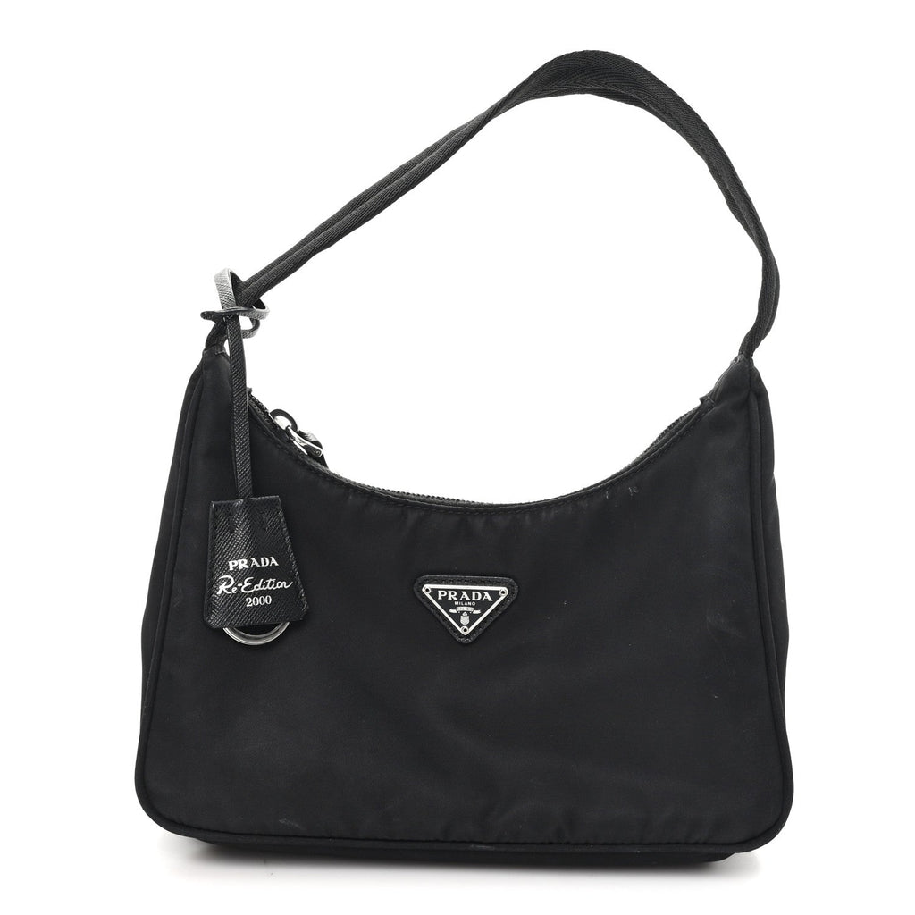 Prada Tessuto Nylon Mini Re-Edition 2000 Bag Black
