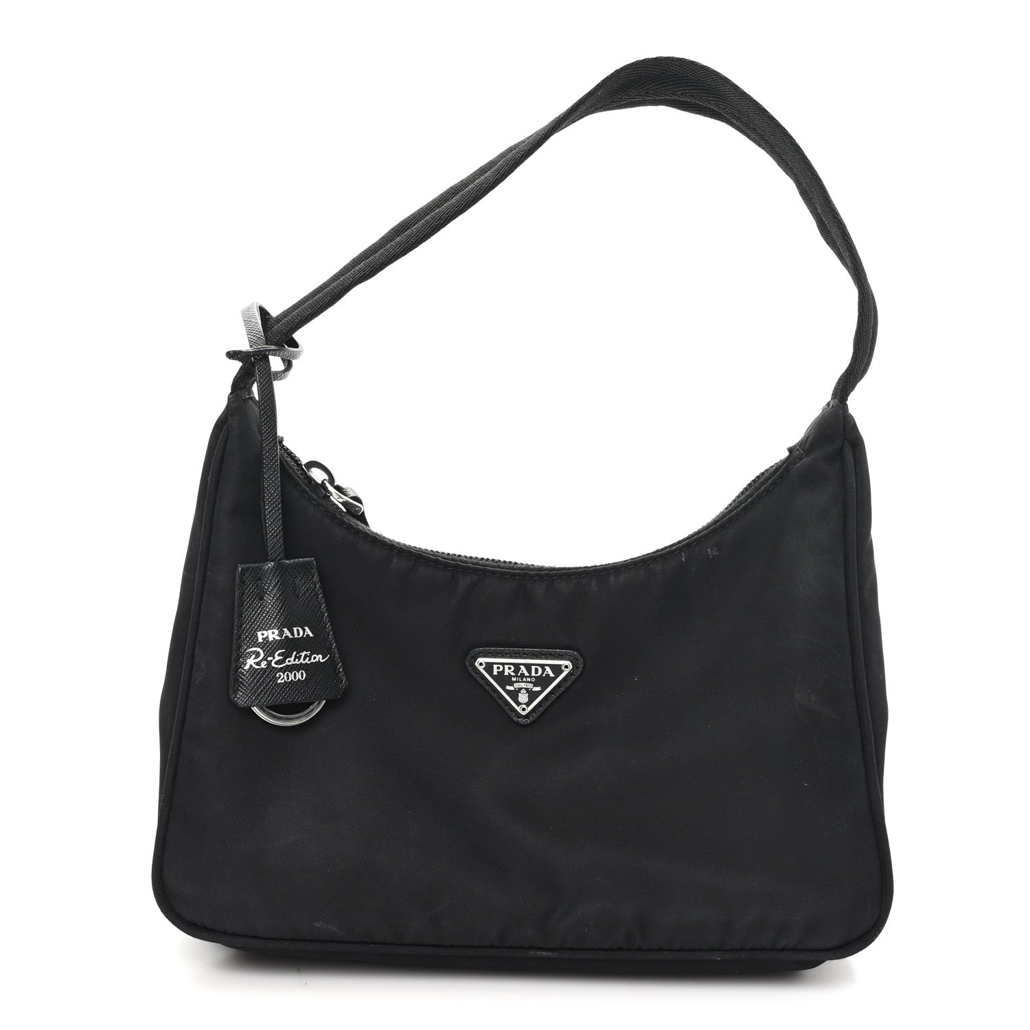 Prada Tessuto Nylon Mini Re-Edition 2000 Bag Black
