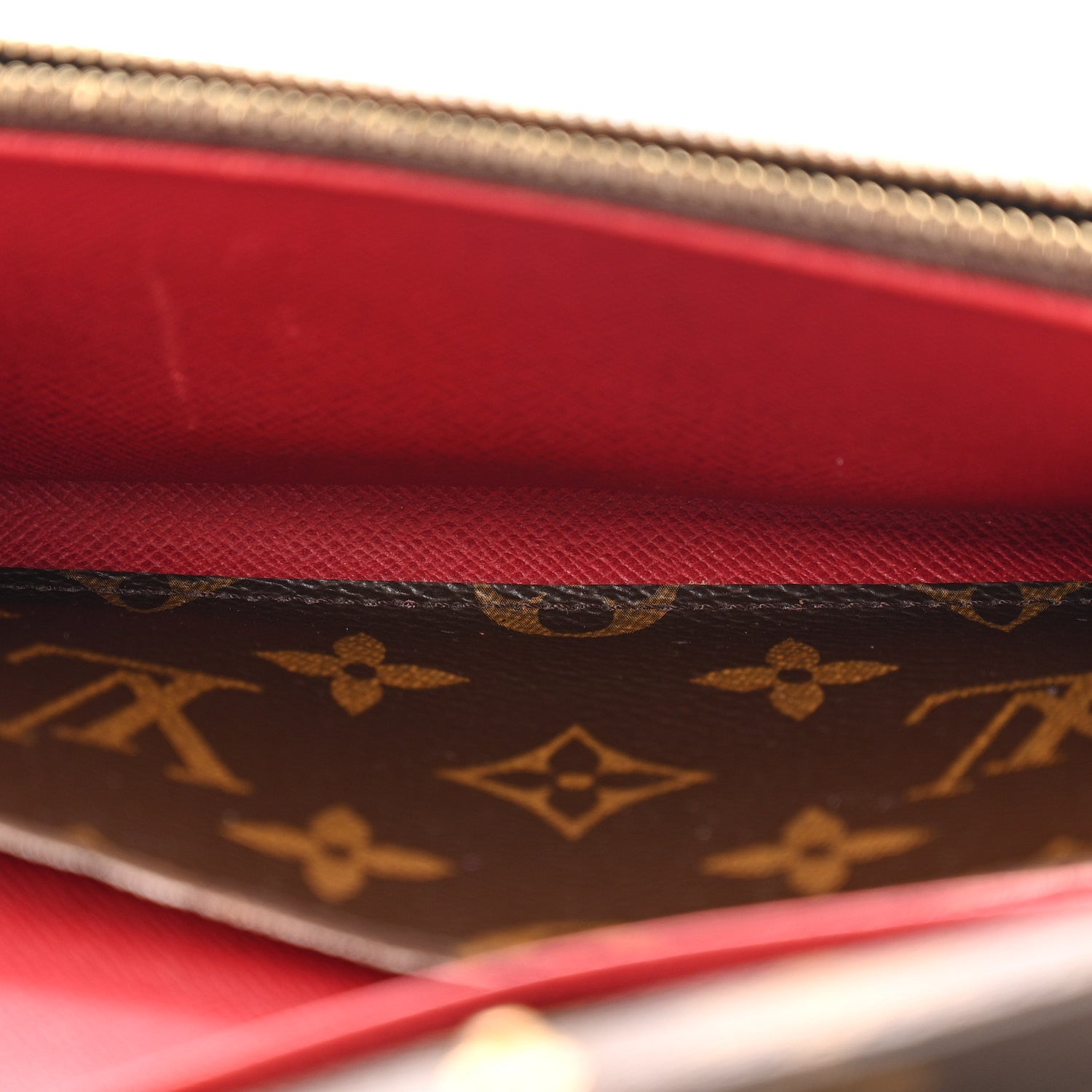 Louis Vuitton Monogram Emilie Wallet Rouge