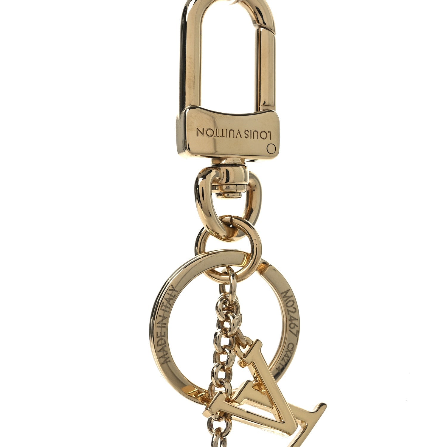Louis Vuitton LV x TM Cowhide Monogram Superflat Panda Key Ring Bag Charm Multicolor