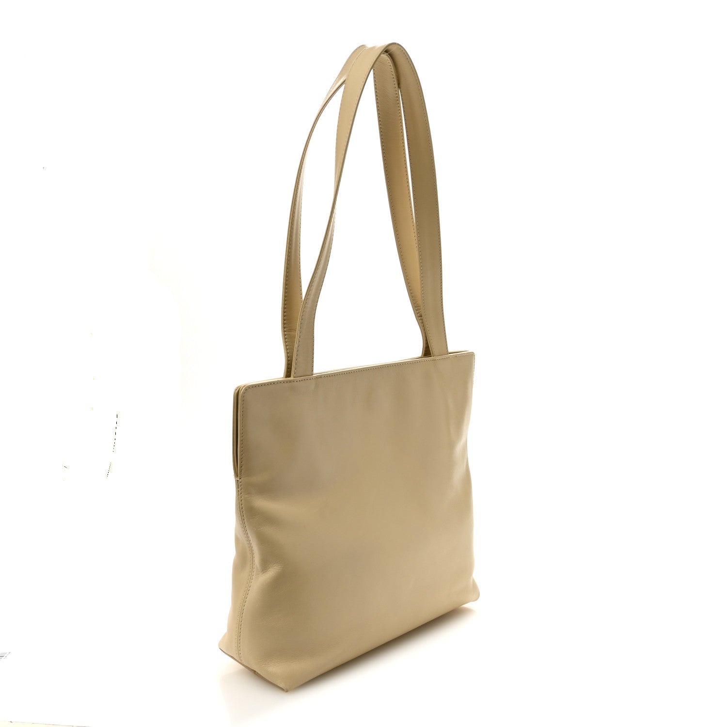 Chanel Calfskin CC Tote Beige