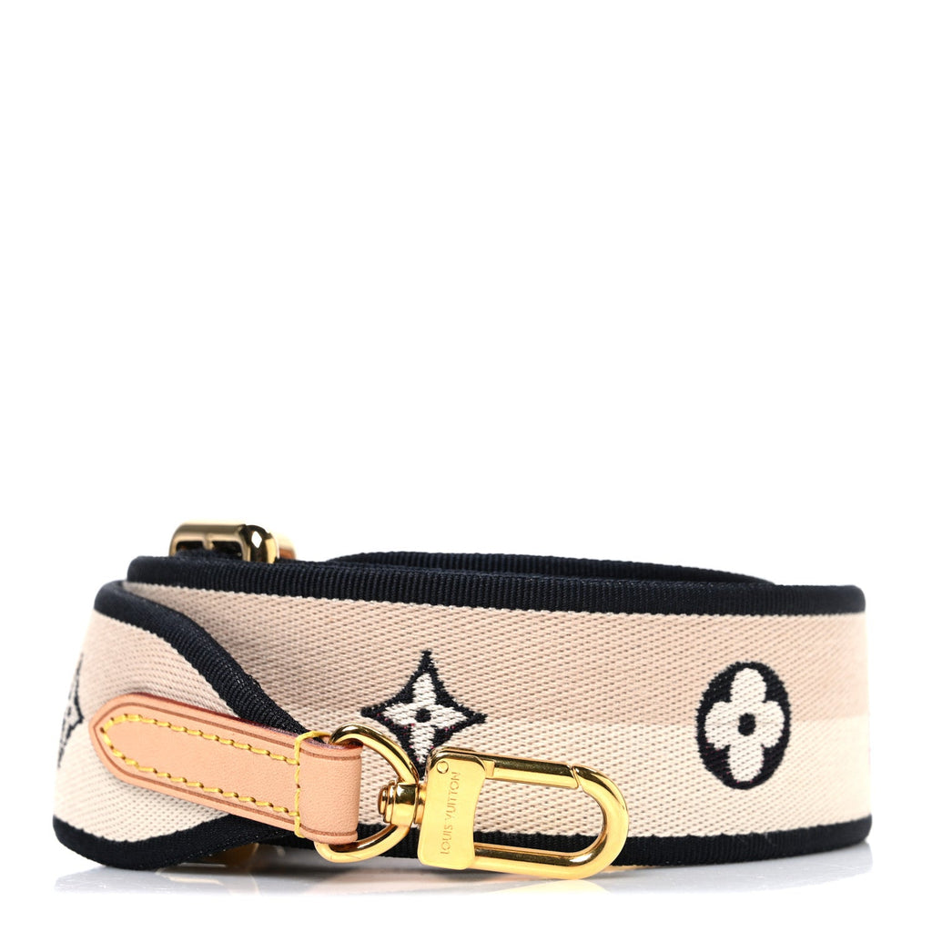 Louis Vuitton Jacquard Speedy Bandouliere 20 Shoulder Strap Black