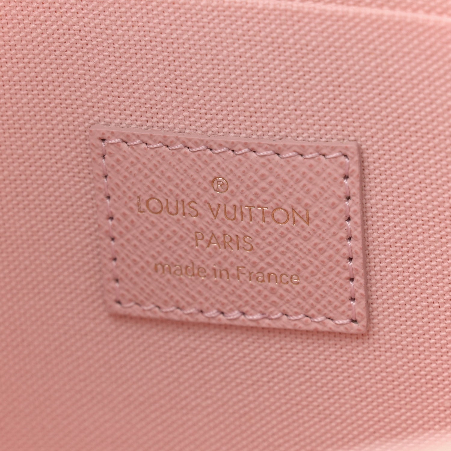 Louis Vuitton Damier Azur Pochette Felicie Chain Wallet Rose Ballerine