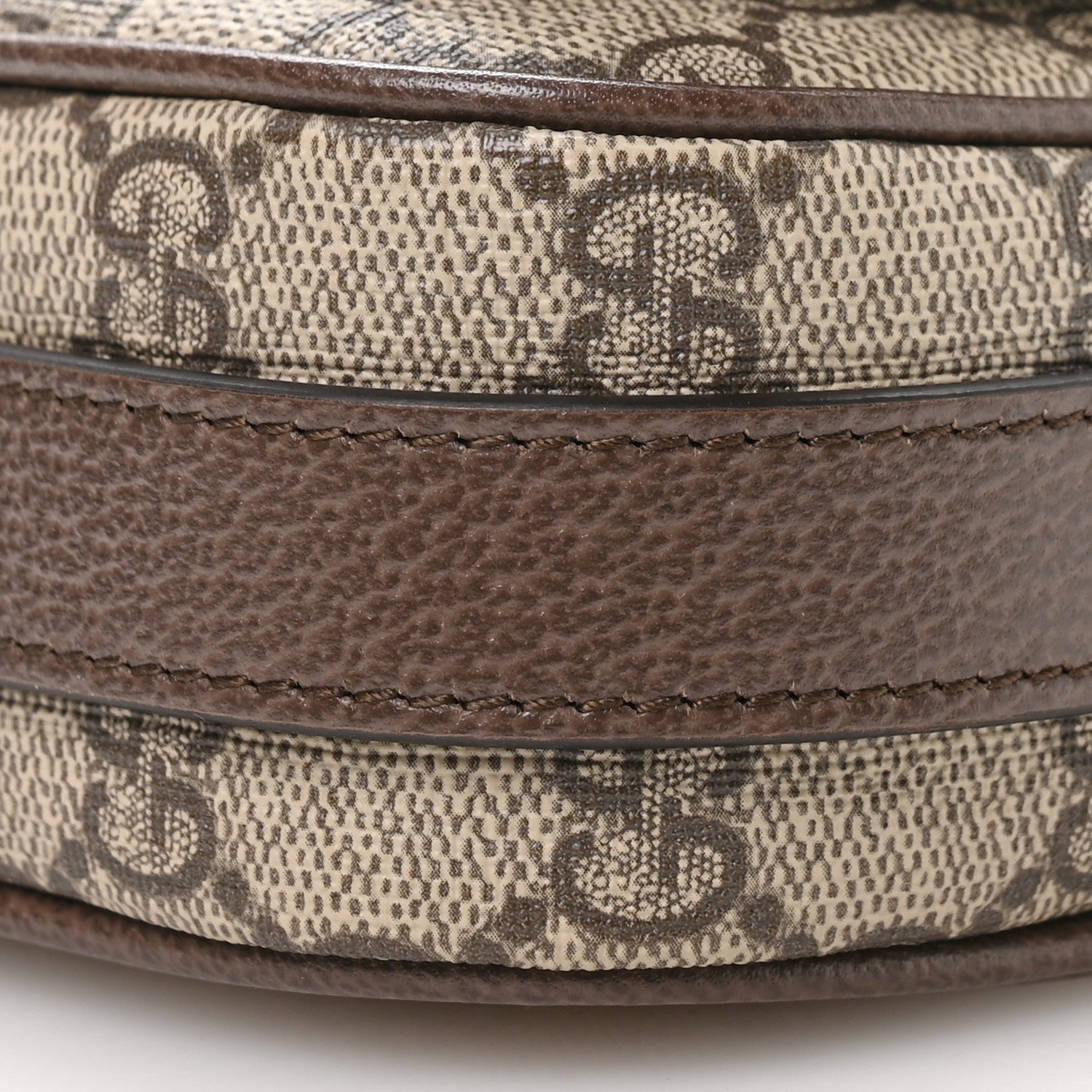 Gucci GG Supreme Monogram Web Mini Ophidia Flap Shoulder Bag Brown