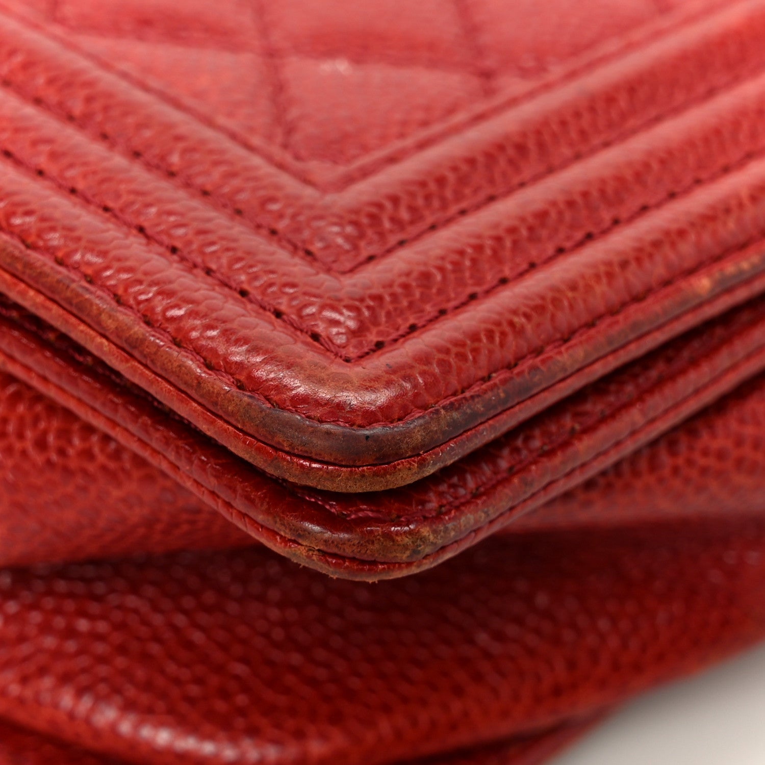 Chanel Caviar Quilted New Medium Boy Flap Dark Red