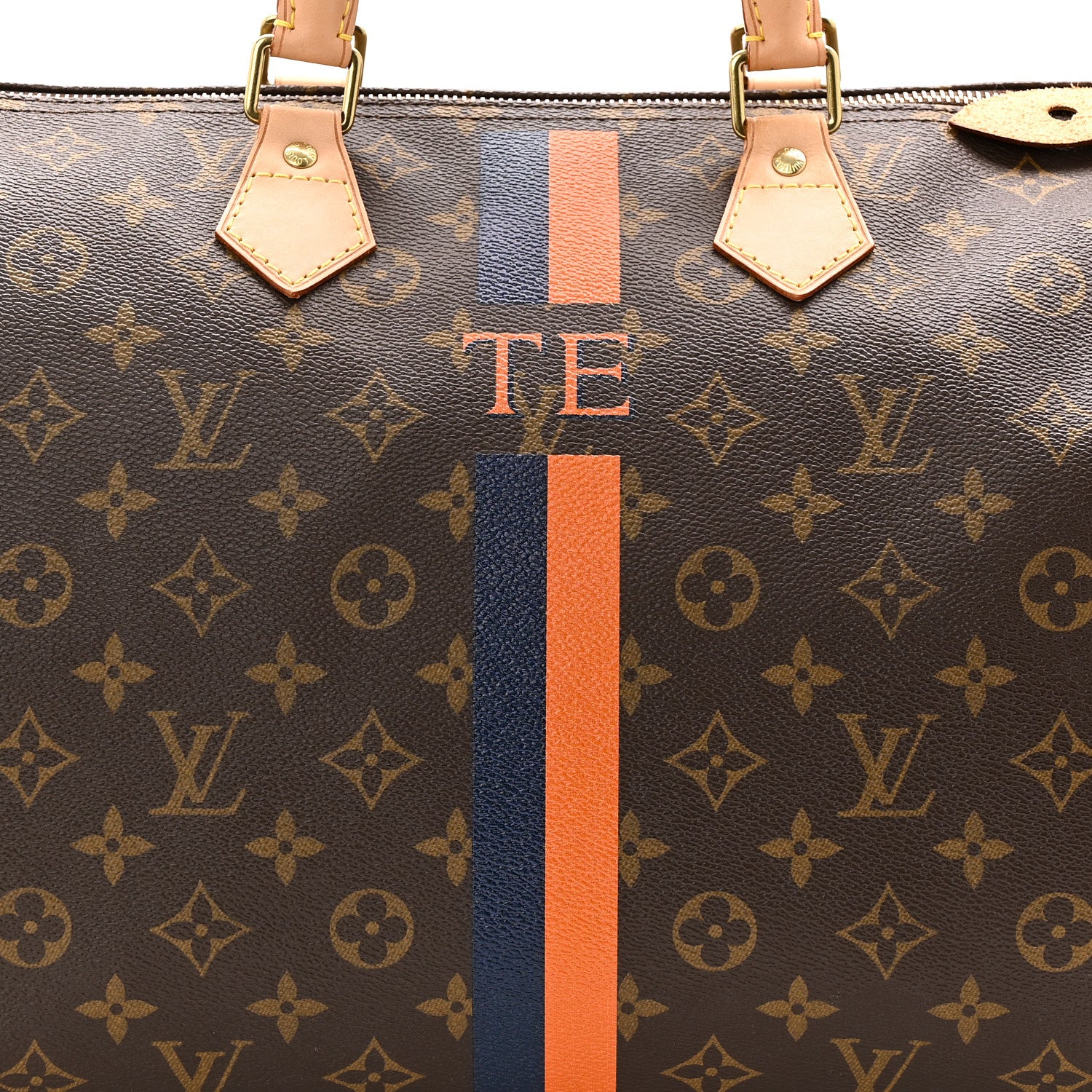 Louis Vuitton Monogram My LV Heritage Speedy 40 Orange Navy