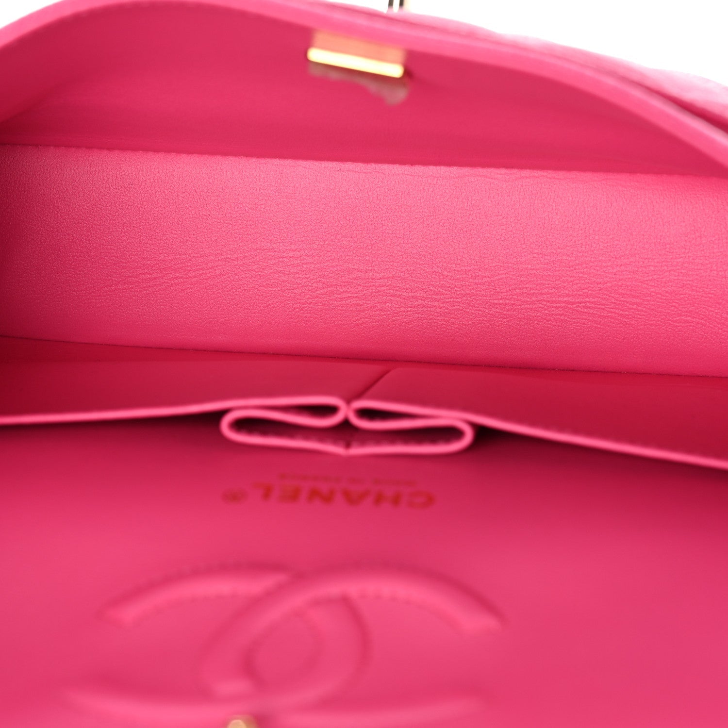 Chanel Caviar Quilted Medium Double Flap Dark Pink
