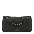 Chanel Iridescent Calfskin Glint Accordion Flap Black