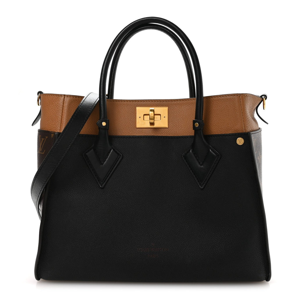 Louis Vuitton Calfskin Monogram On My Side Black