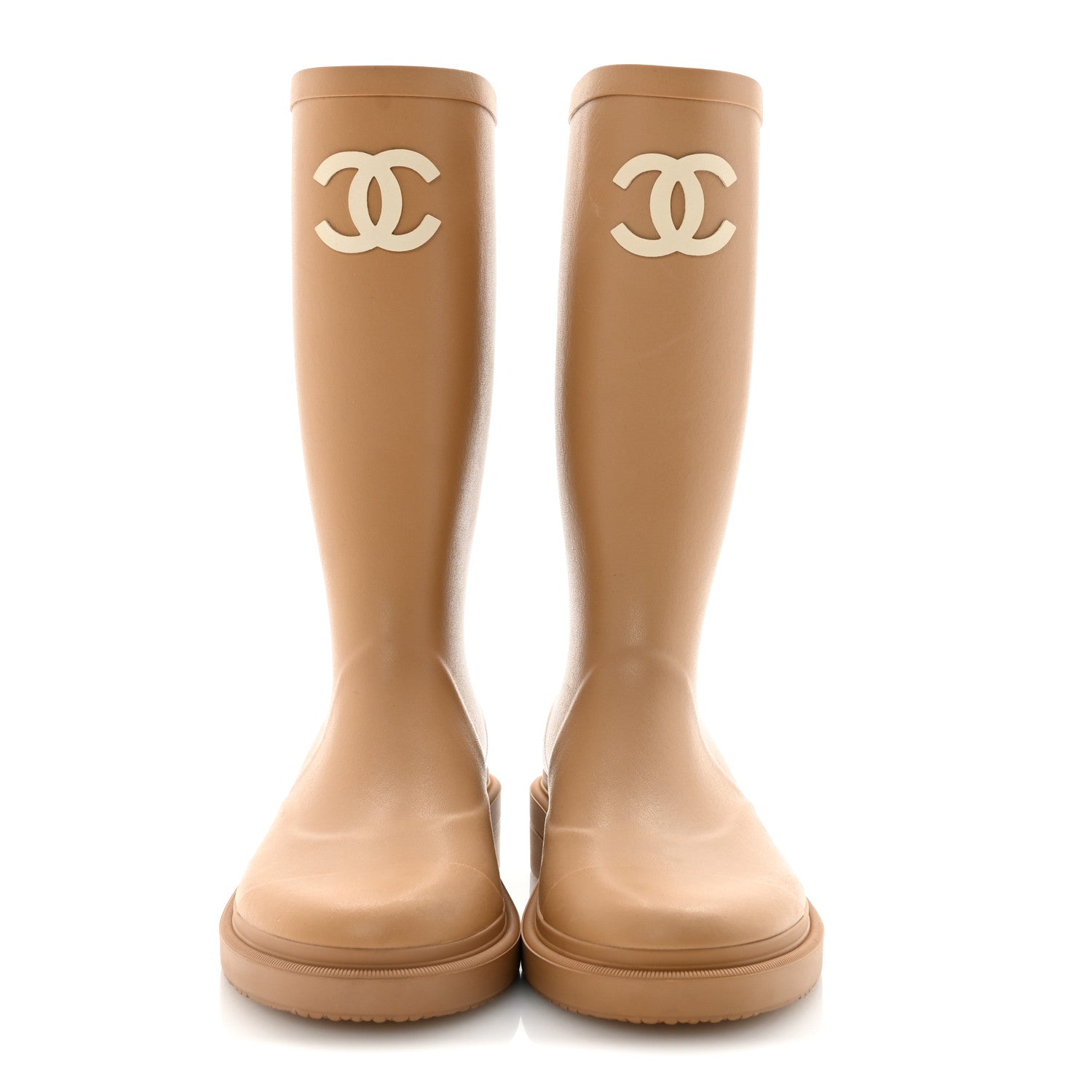 Caoutchouk CC High Boots 37 Beige