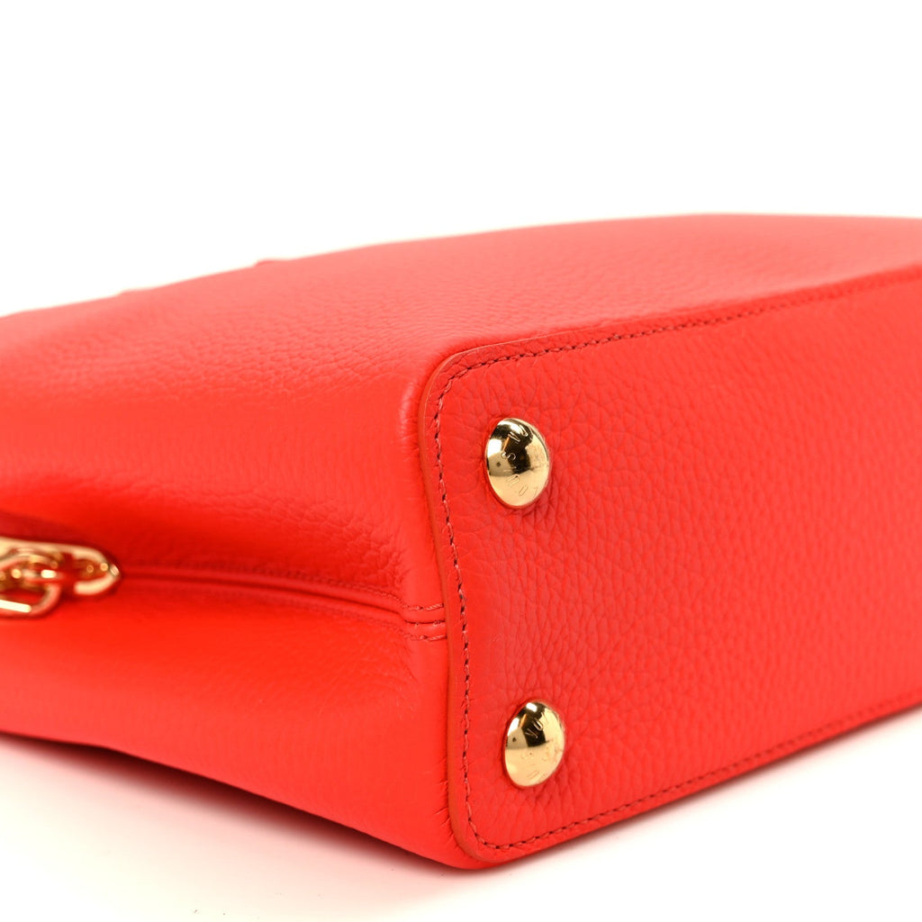 Louis Vuitton Taurillon Capucines BB Tonic Orange