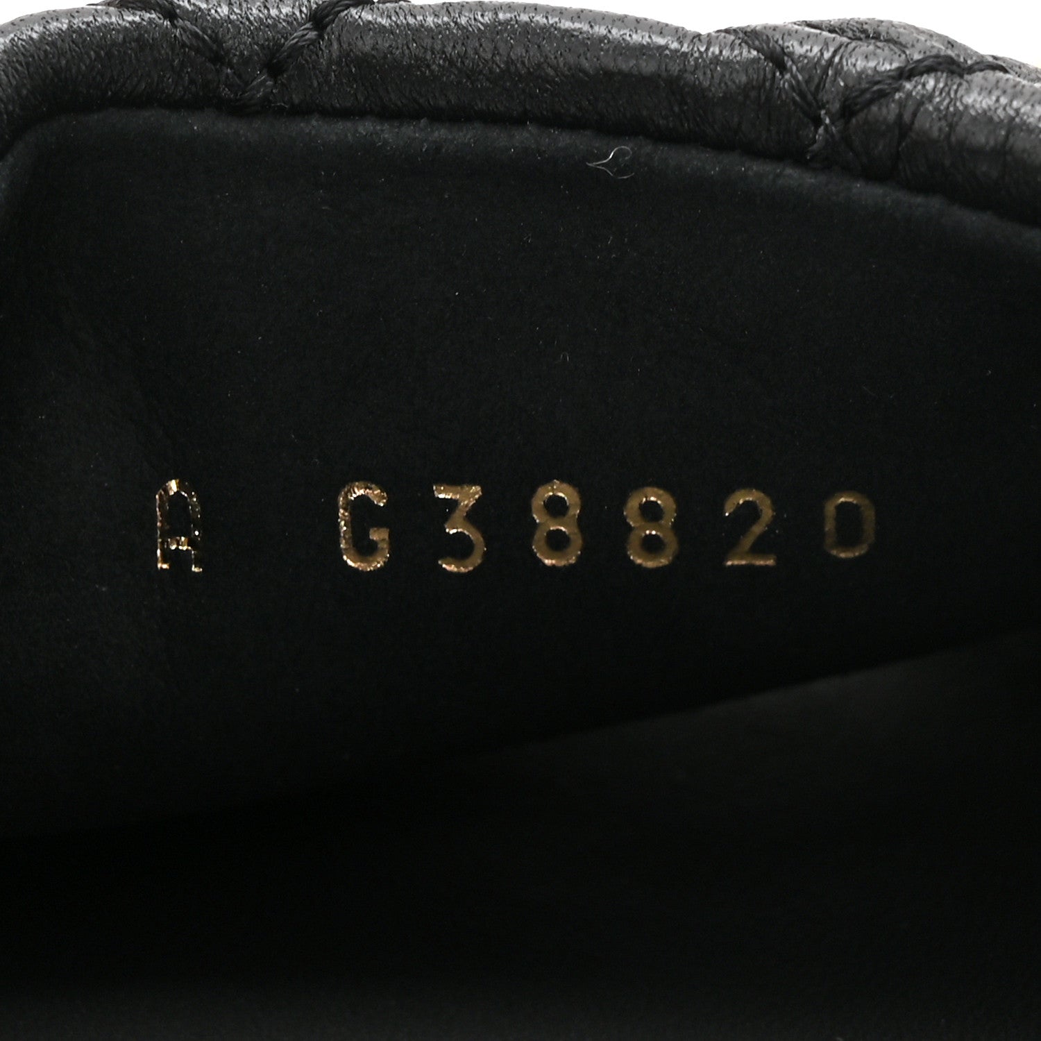 Lambskin Quilted Textured CC Mules 37.5 Black