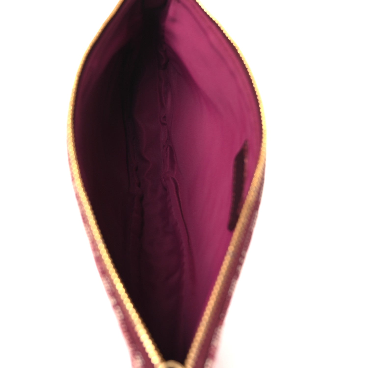 Christian Dior Monogram Mini Saddle Pochette Burgundy