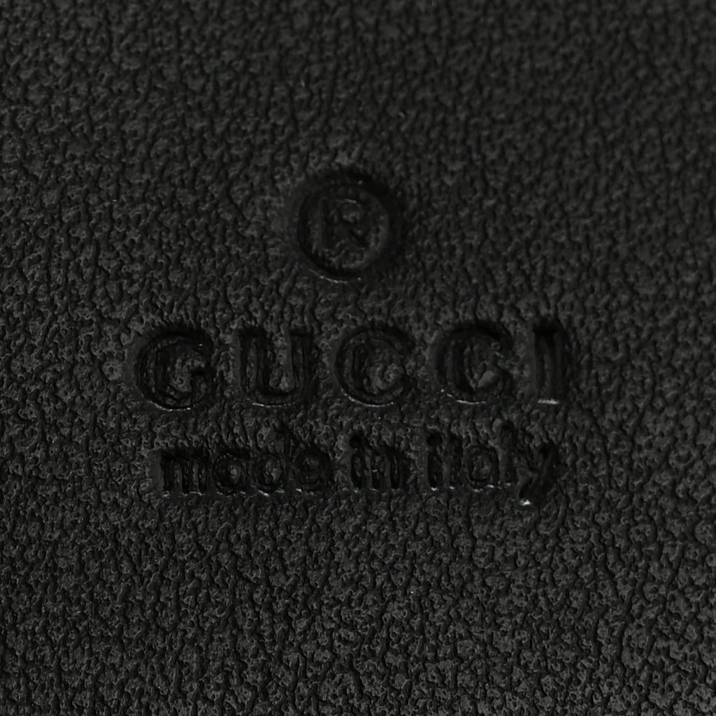 Gucci Calfskin Matelasse GG Marmont Card Case Wallet Black