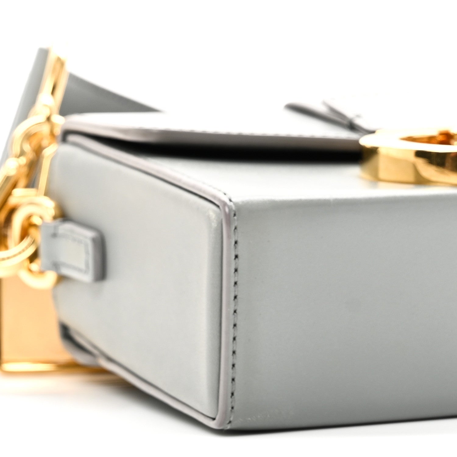 Christian Dior Box Calfskin 30 Montaigne Box Bag Stone Grey