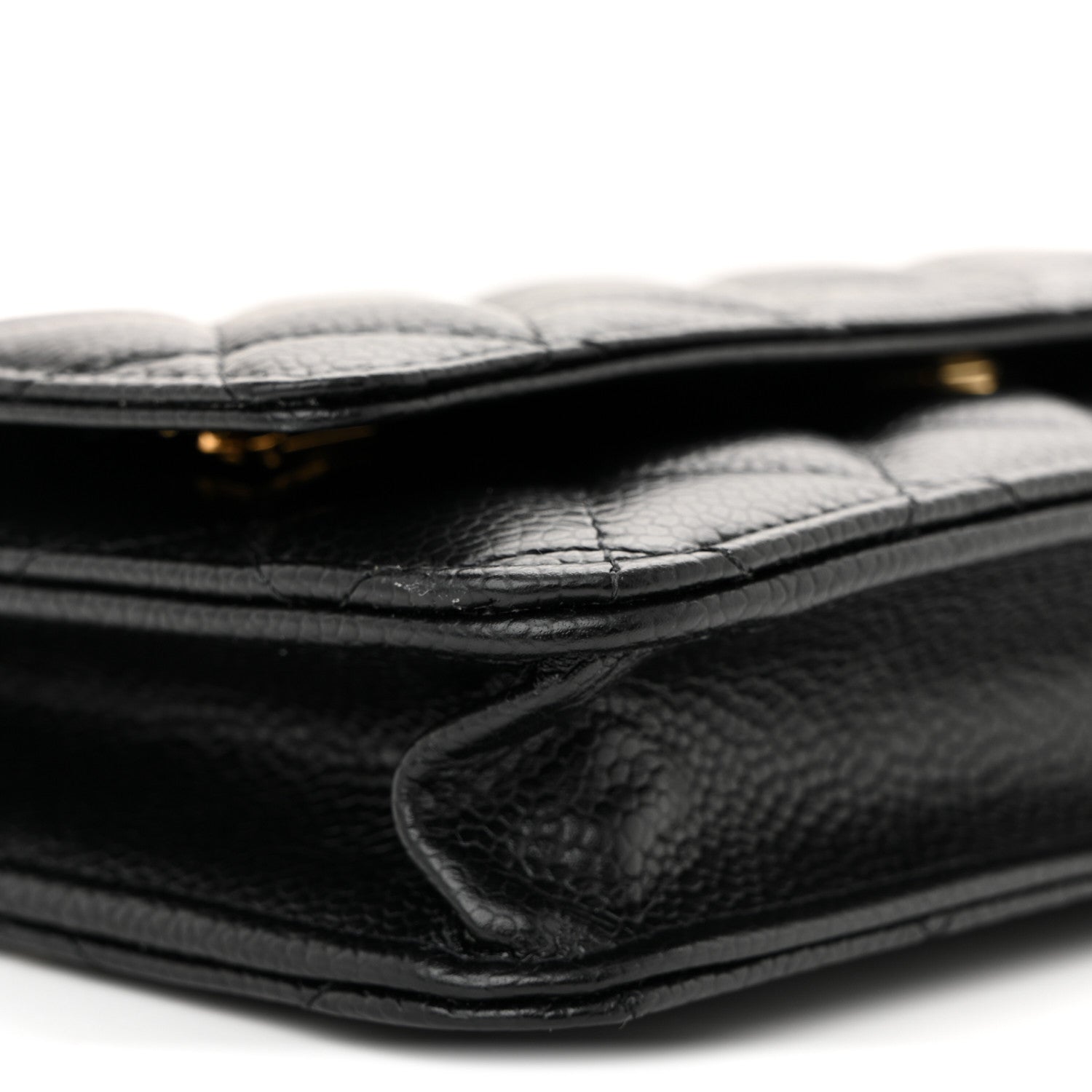Chanel Caviar Quilted Wallet on Chain WOC Black