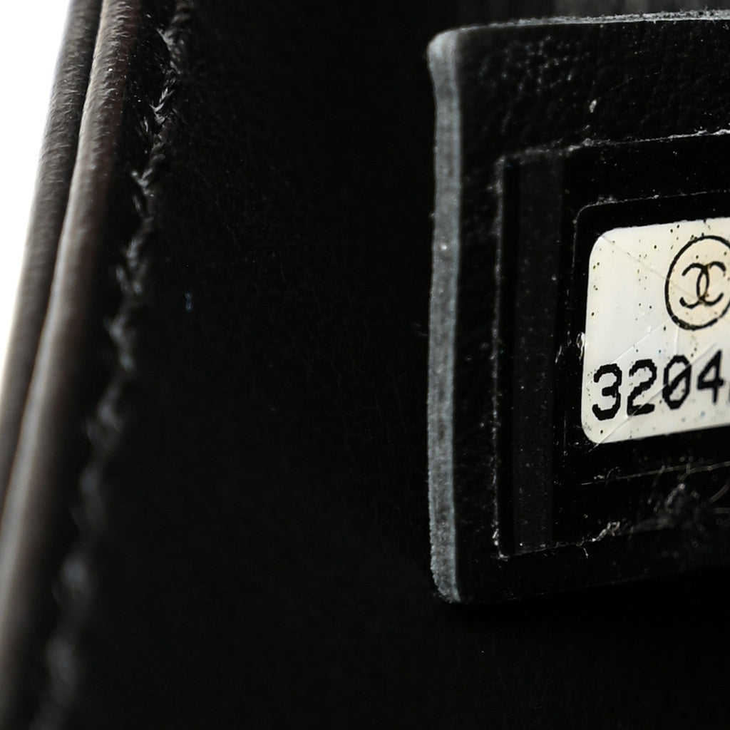Chanel Calfskin Quilted CC Uniform Flap Belt Bag Black