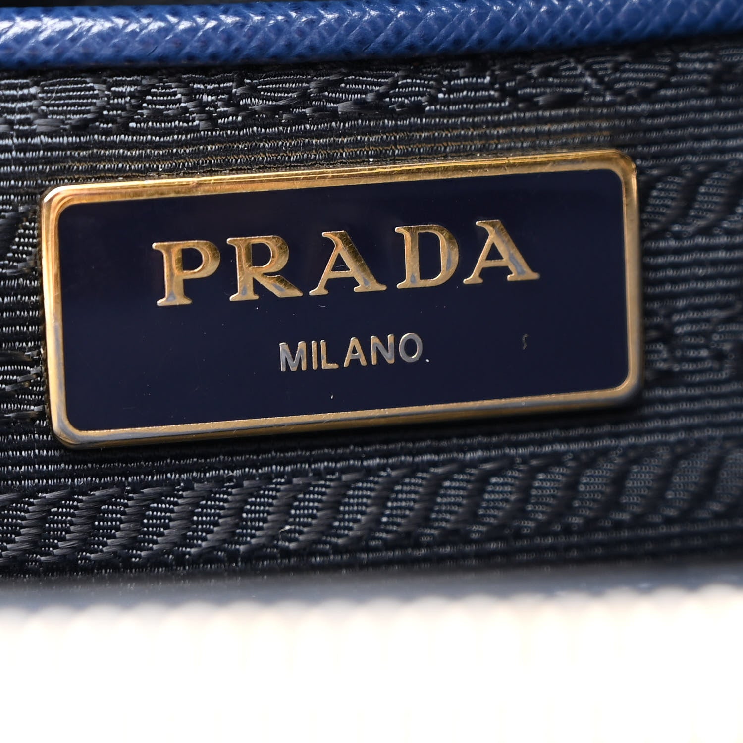 Prada Saffiano Lux Medium Galleria Double Zip Tote Bluette