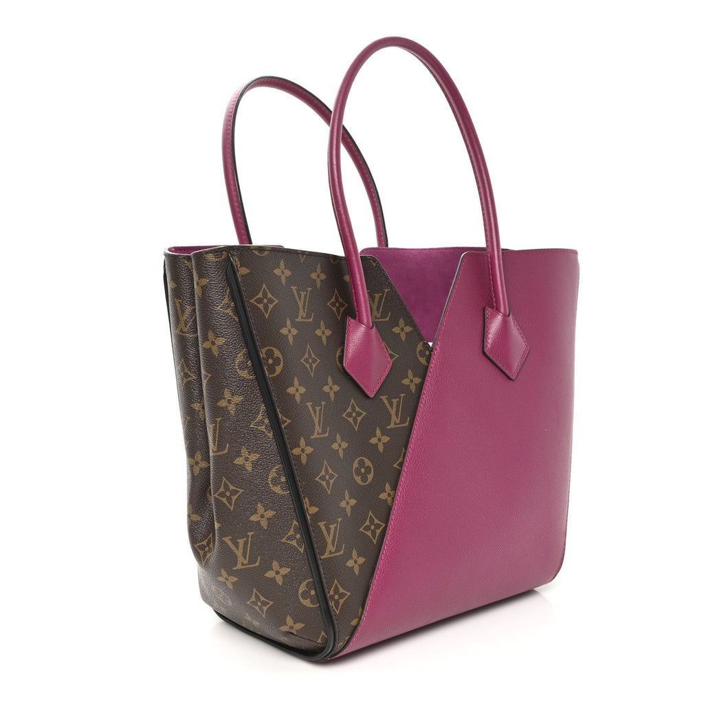 Louis Vuitton Calfskin Monogram Kimono Tote Grape