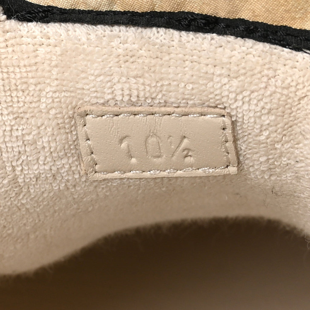 Gucci GG Supreme Monogram Harness Calfskin Web Mens Screener Sneakers 10.5 Beige Ebony Rosso Harness Brown