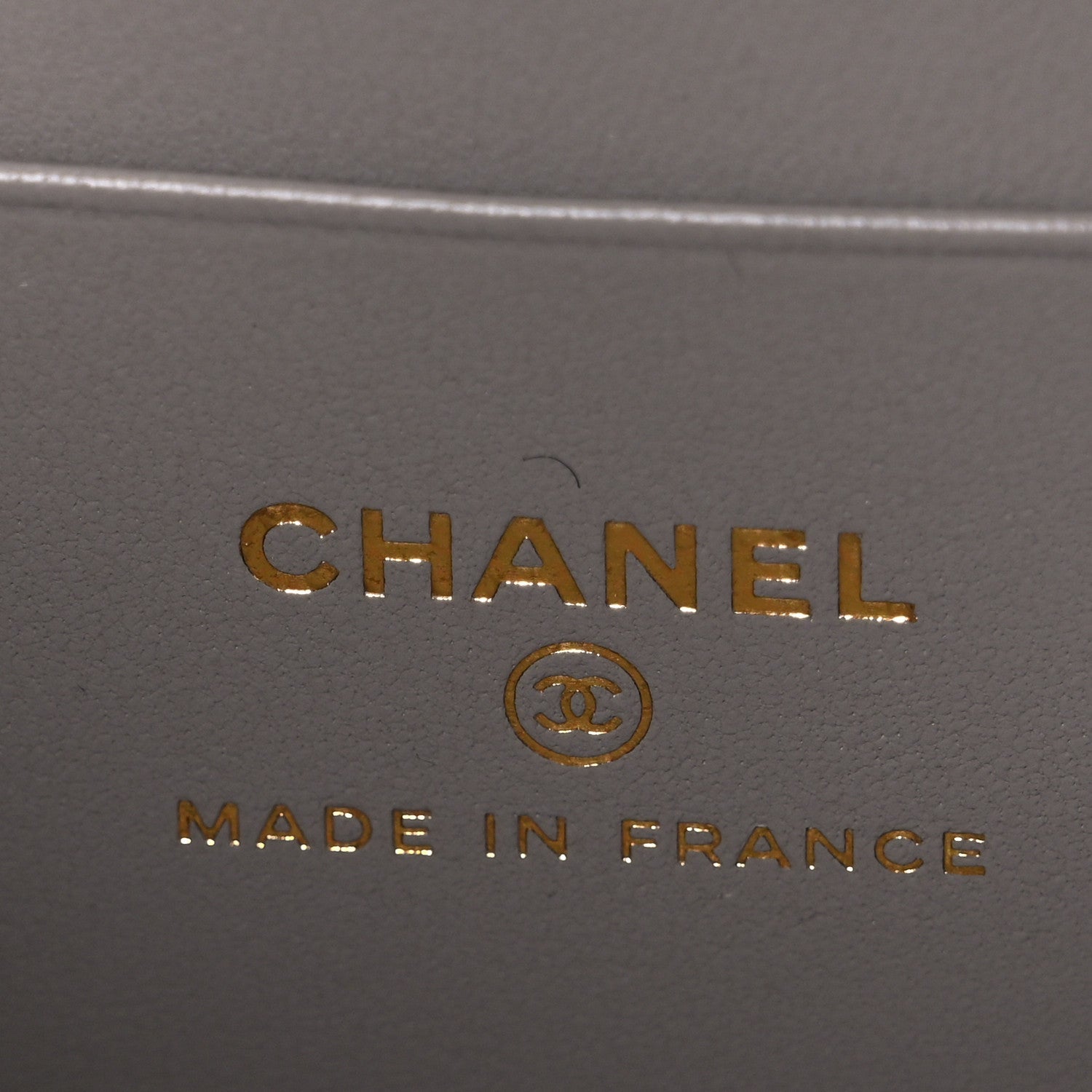 Chanel Lambskin Quilted Small Top Handle Vanity Case With Chain Dark Grey