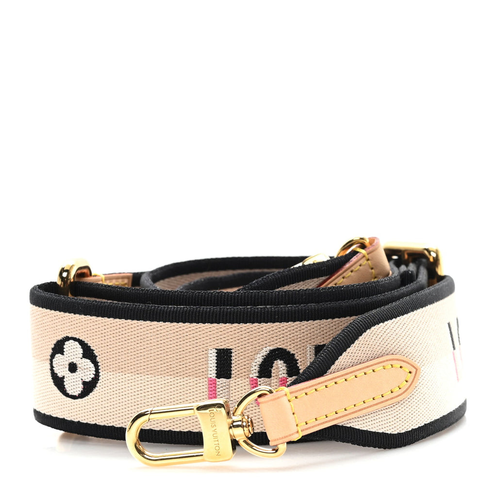 Louis Vuitton Jacquard Speedy Bandouliere 20 Shoulder Strap Black