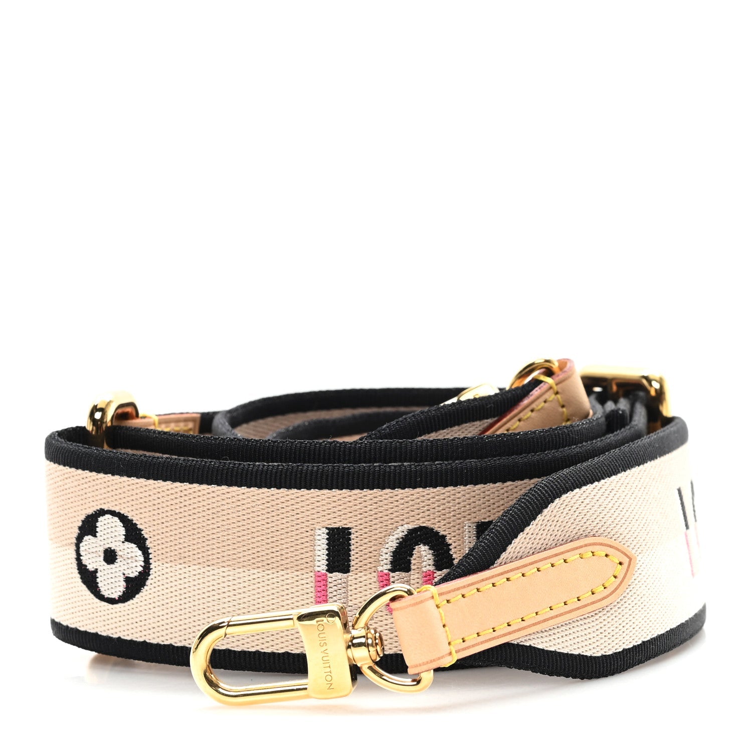 Louis Vuitton Jacquard Speedy Bandouliere 20 Shoulder Strap Black