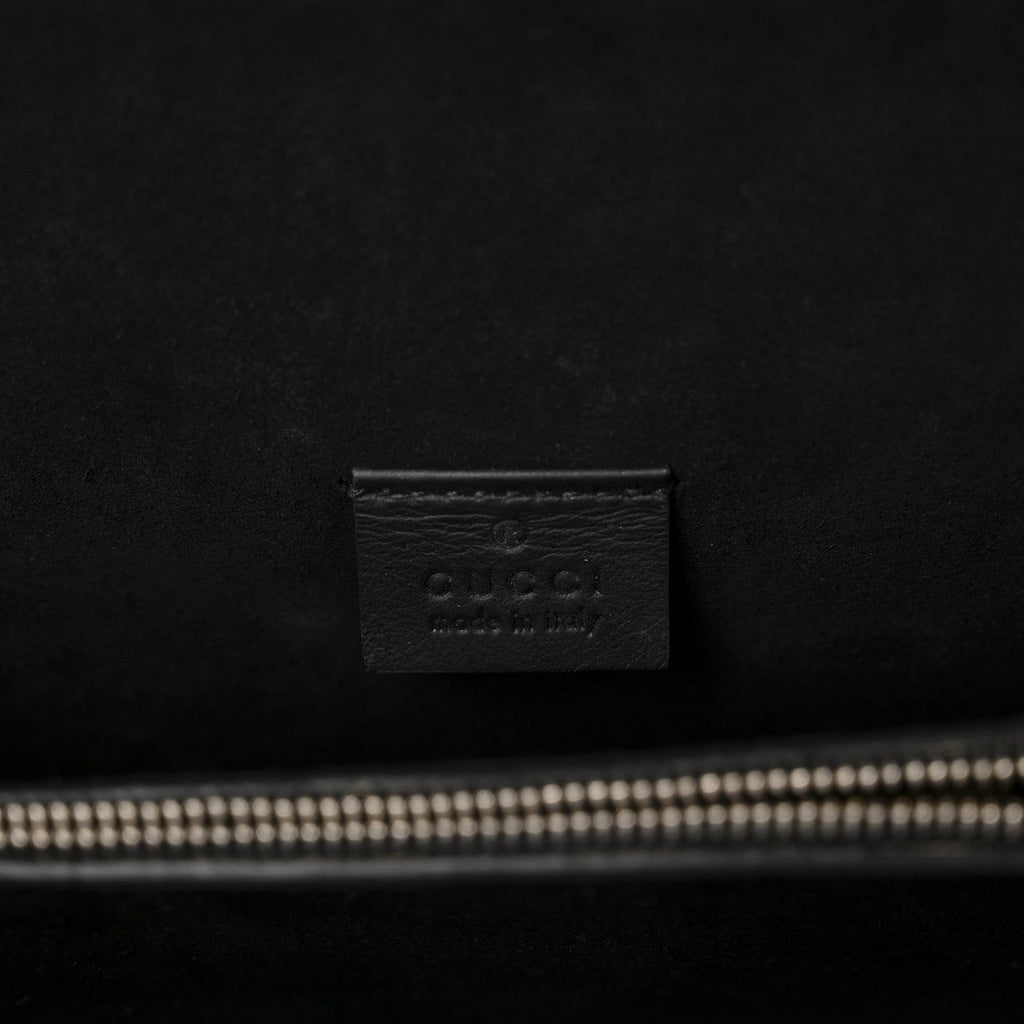 Gucci GG Supreme Monogram Small Dionysus Shoulder Bag Black