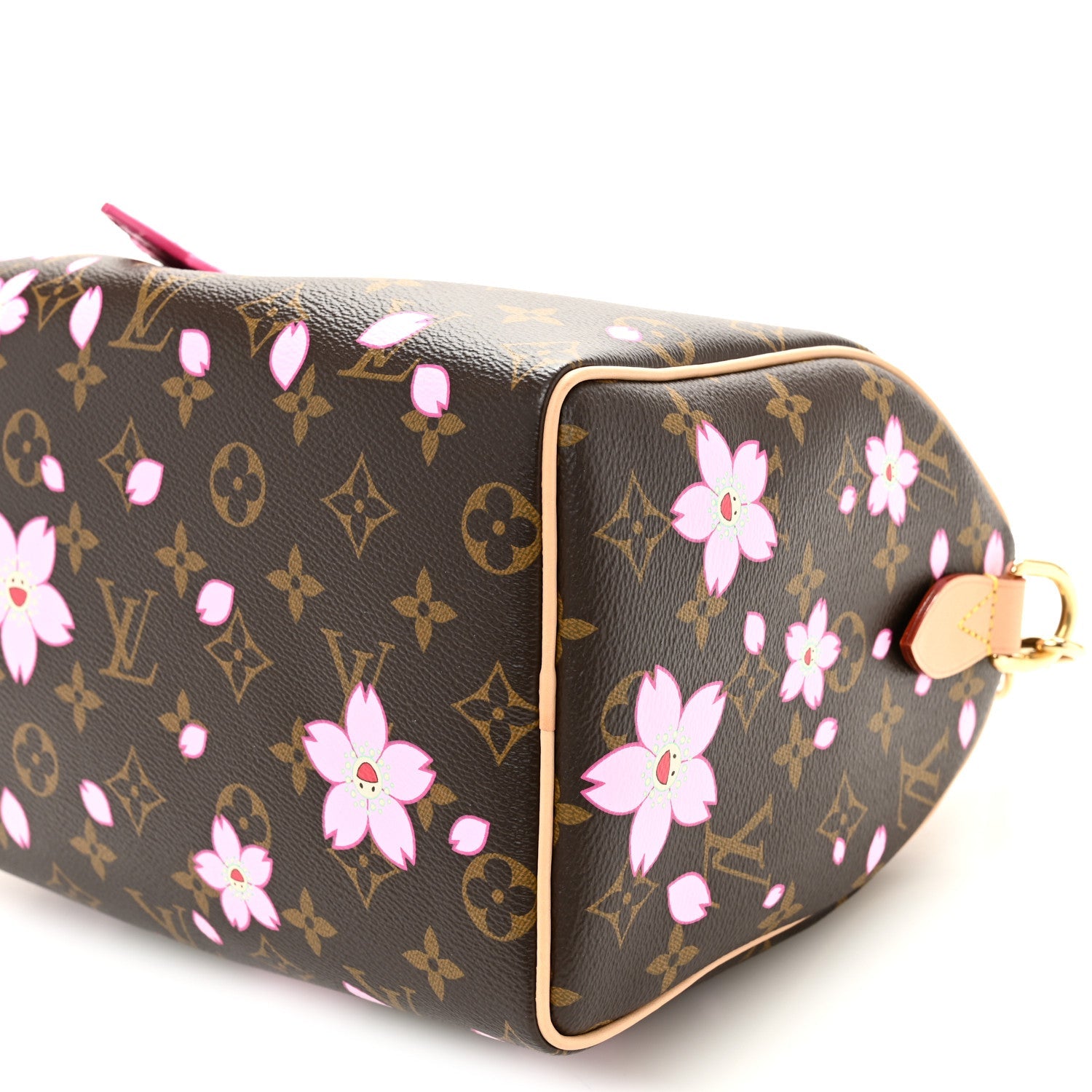 Louis Vuitton LV X TM Monogram Cherry Blossom Speedy Bandouliere 25 Sakura Brown