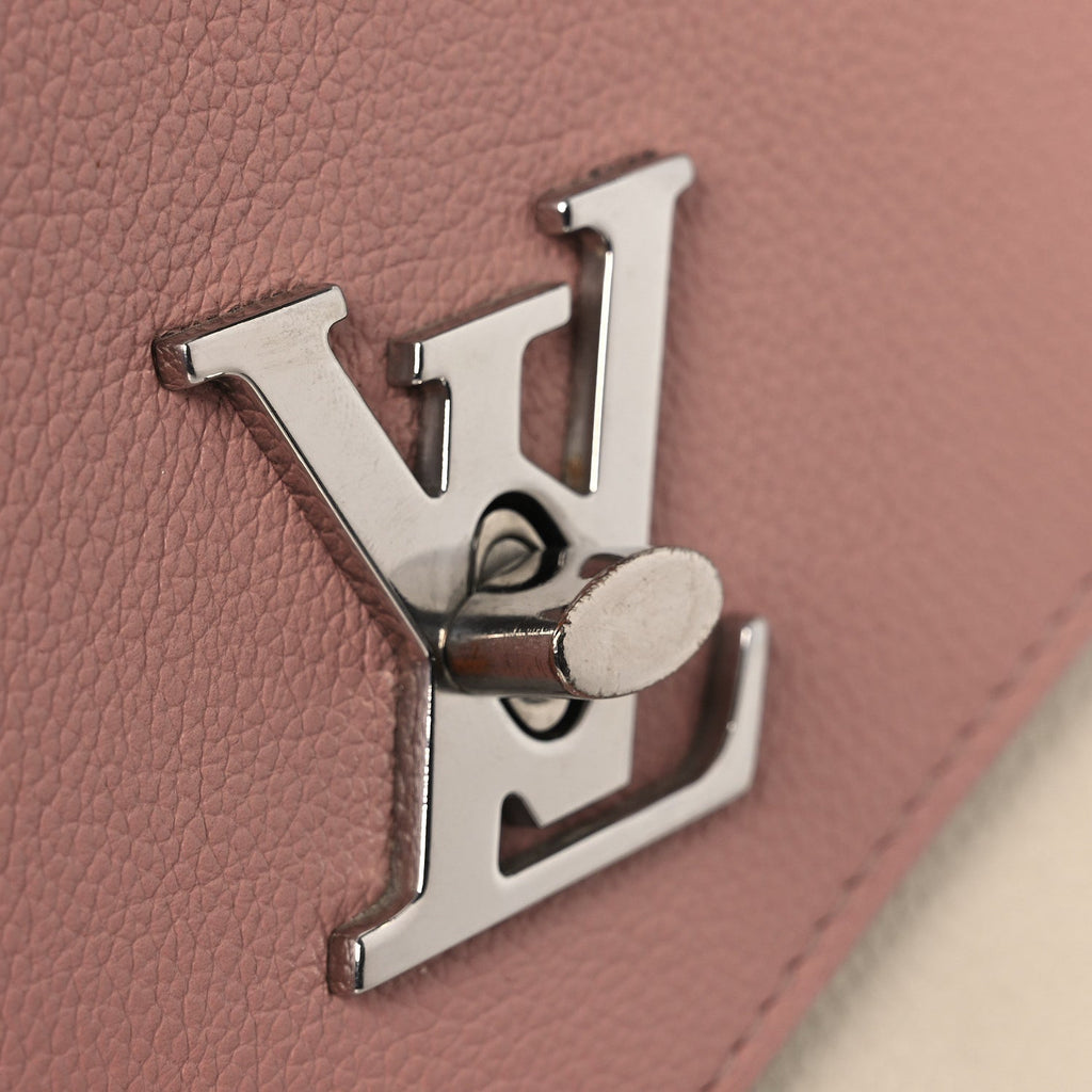 Louis Vuitton Soft Calfskin My Lockme Chain Bag BB Rose Boudoir Creme