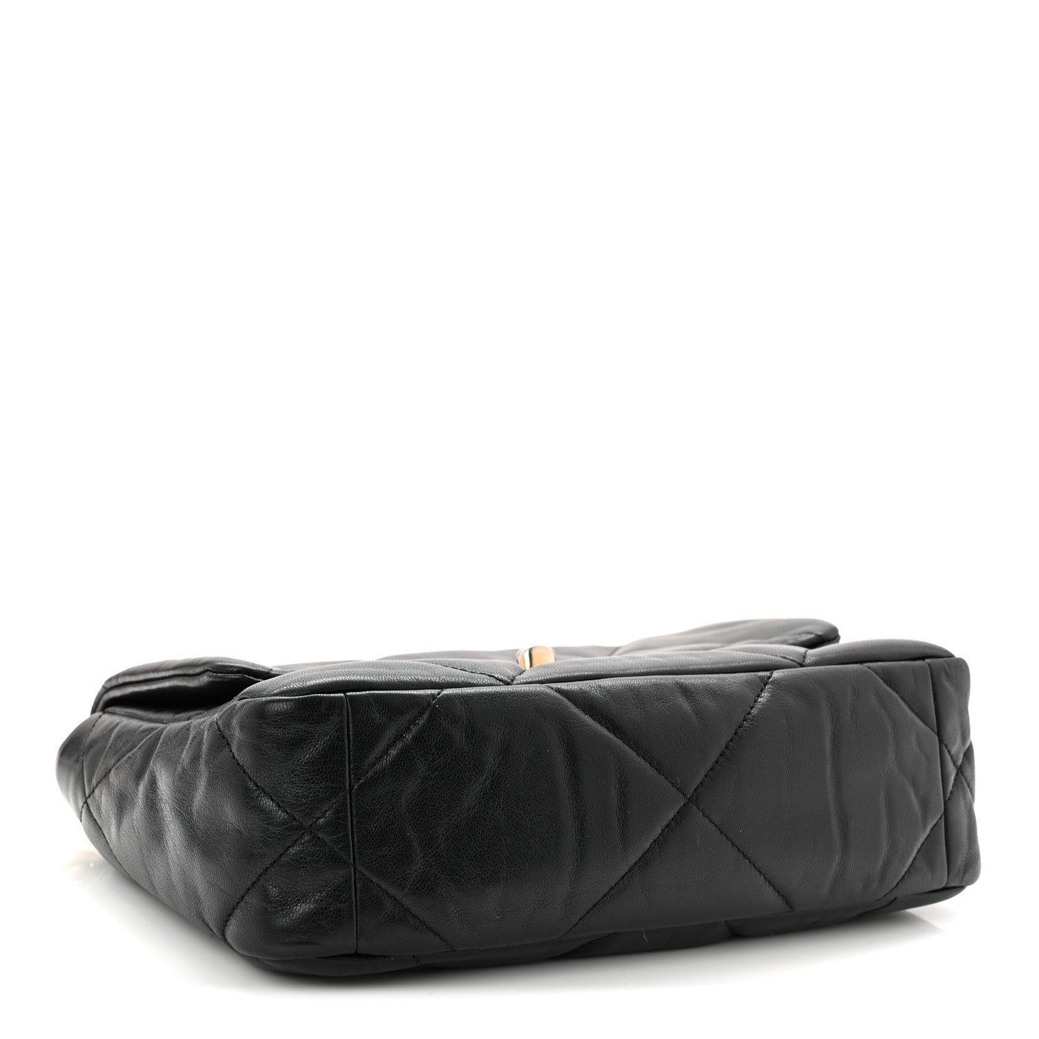 Chanel Goatskin Quilted Medium Chanel 19 Flap Black