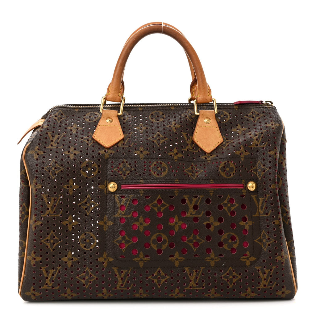 Louis Vuitton Monogram Perforated Speedy 30 Fuchsia