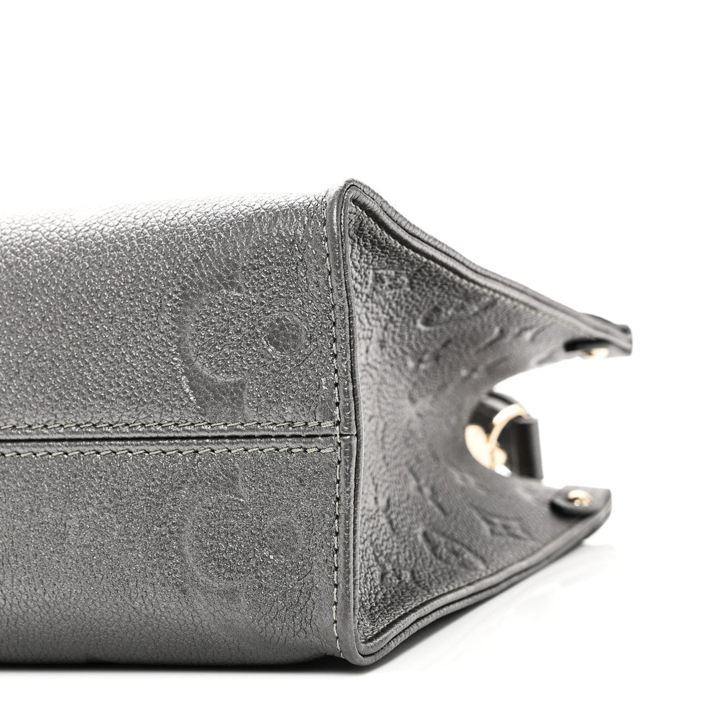 Louis Vuitton Metallic Empreinte Monogram Giant Onthego PM Gun Metal